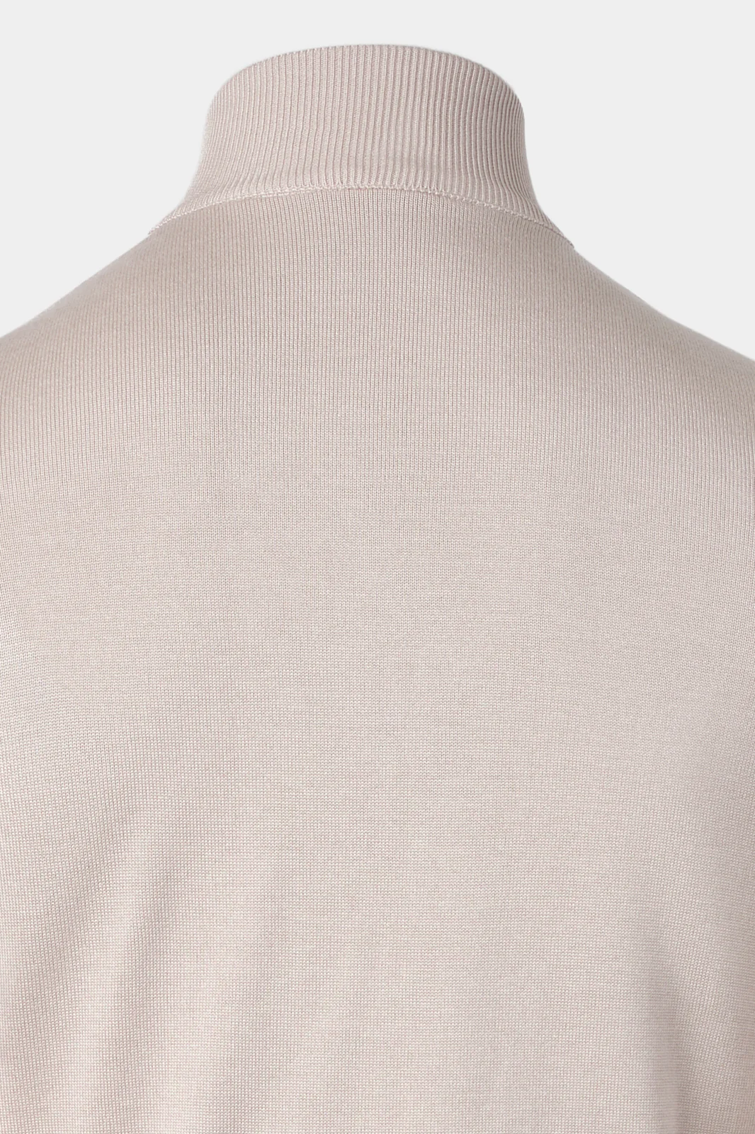 Blouson bi matière col montant - Beige - Image 3