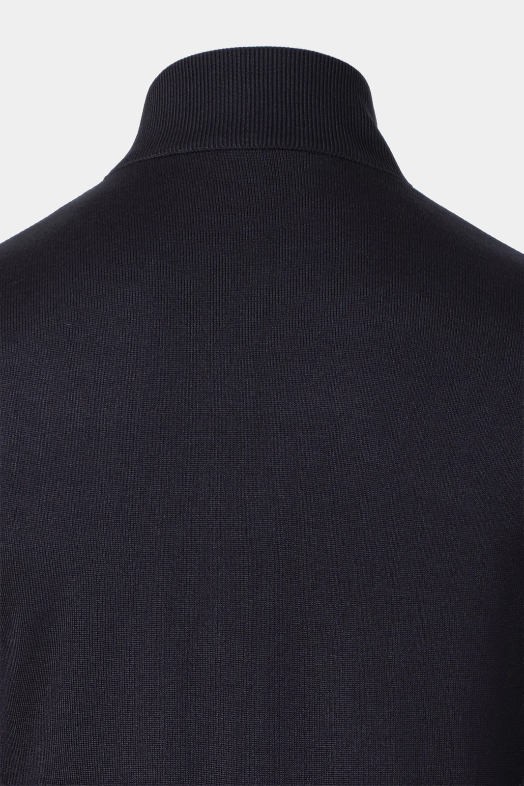 Blouson bi matière col montant - Marine - Image 5