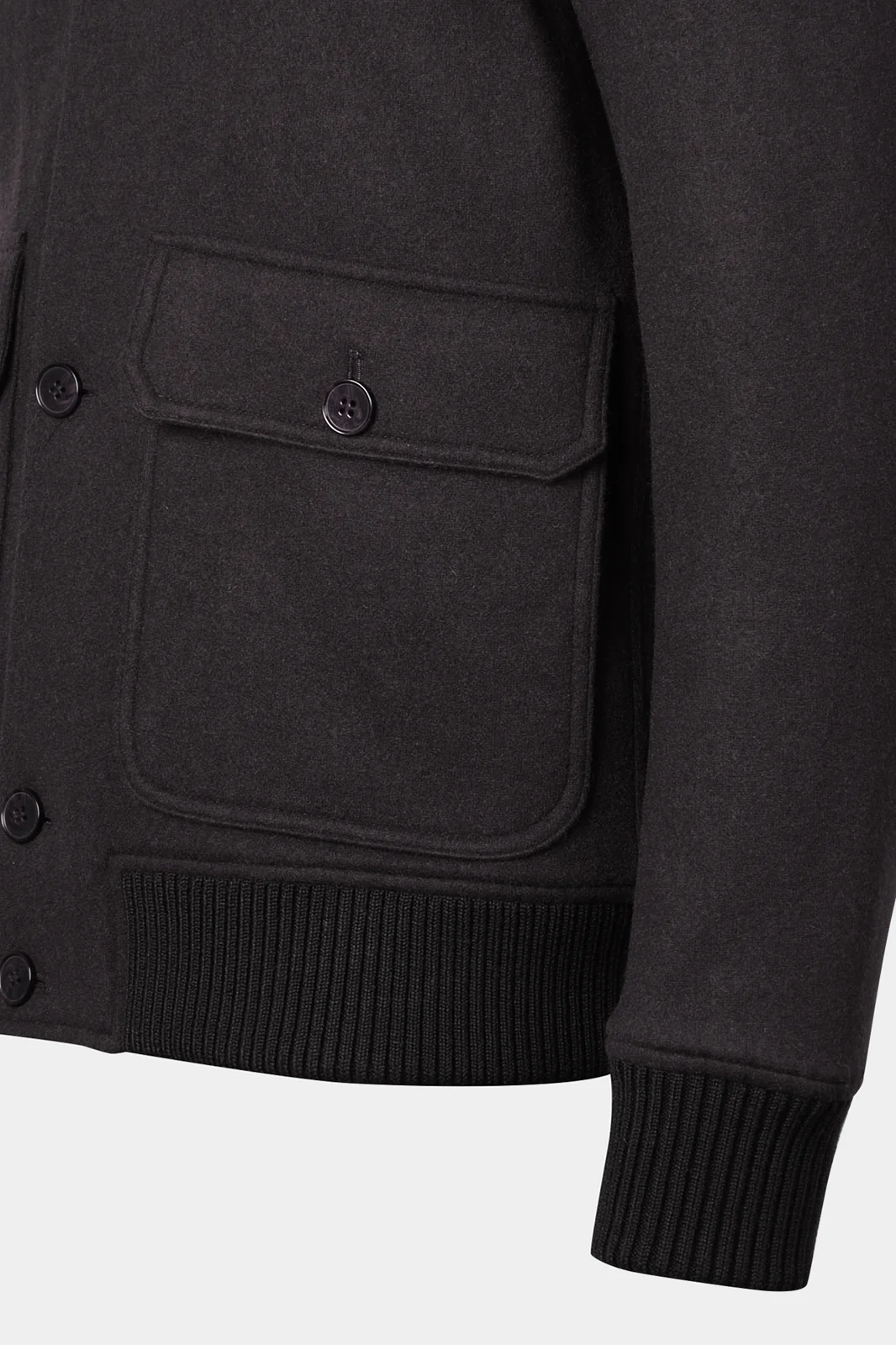 Blouson collège flanelle - Noir - Image 4