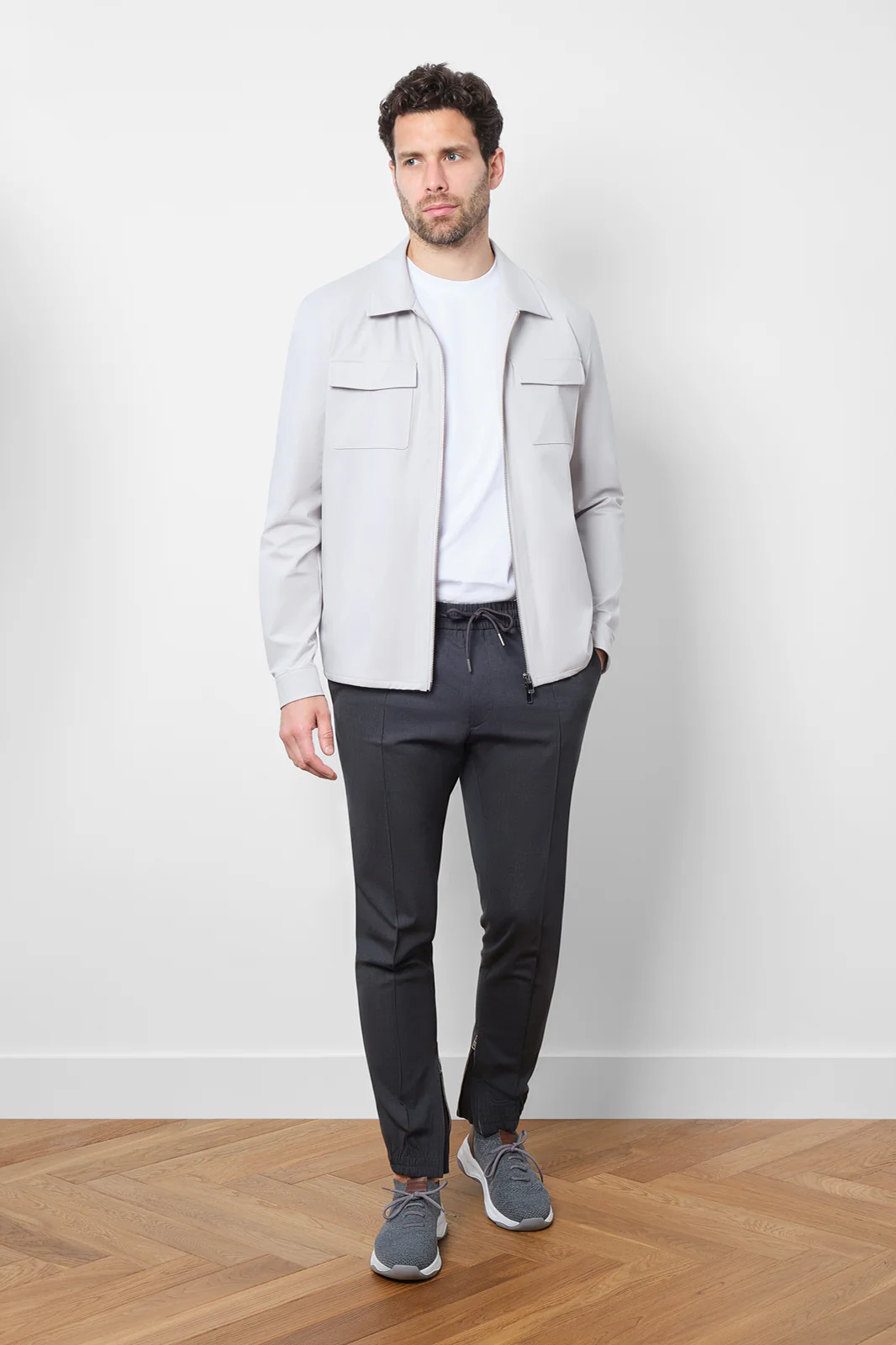 Blouson imperméable - Gris clair