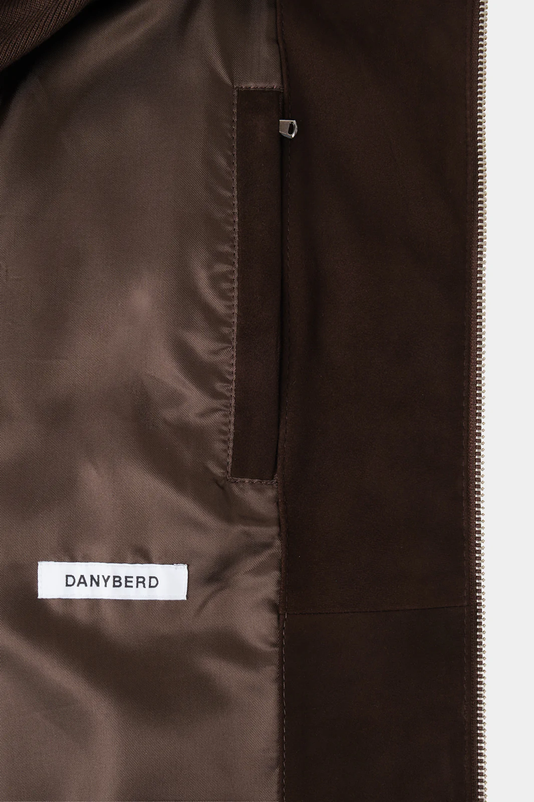 Blouson zippé bi matière -  Marron - Image 3