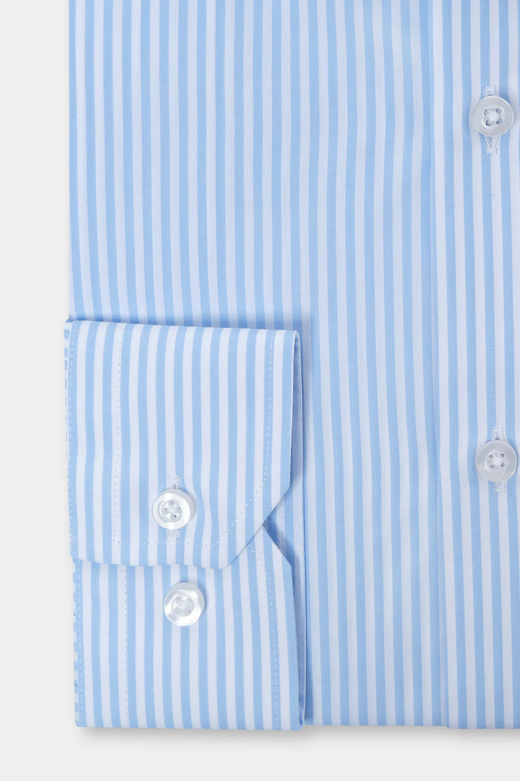 Chemise à rayure - Blanc et bleu - Image 3