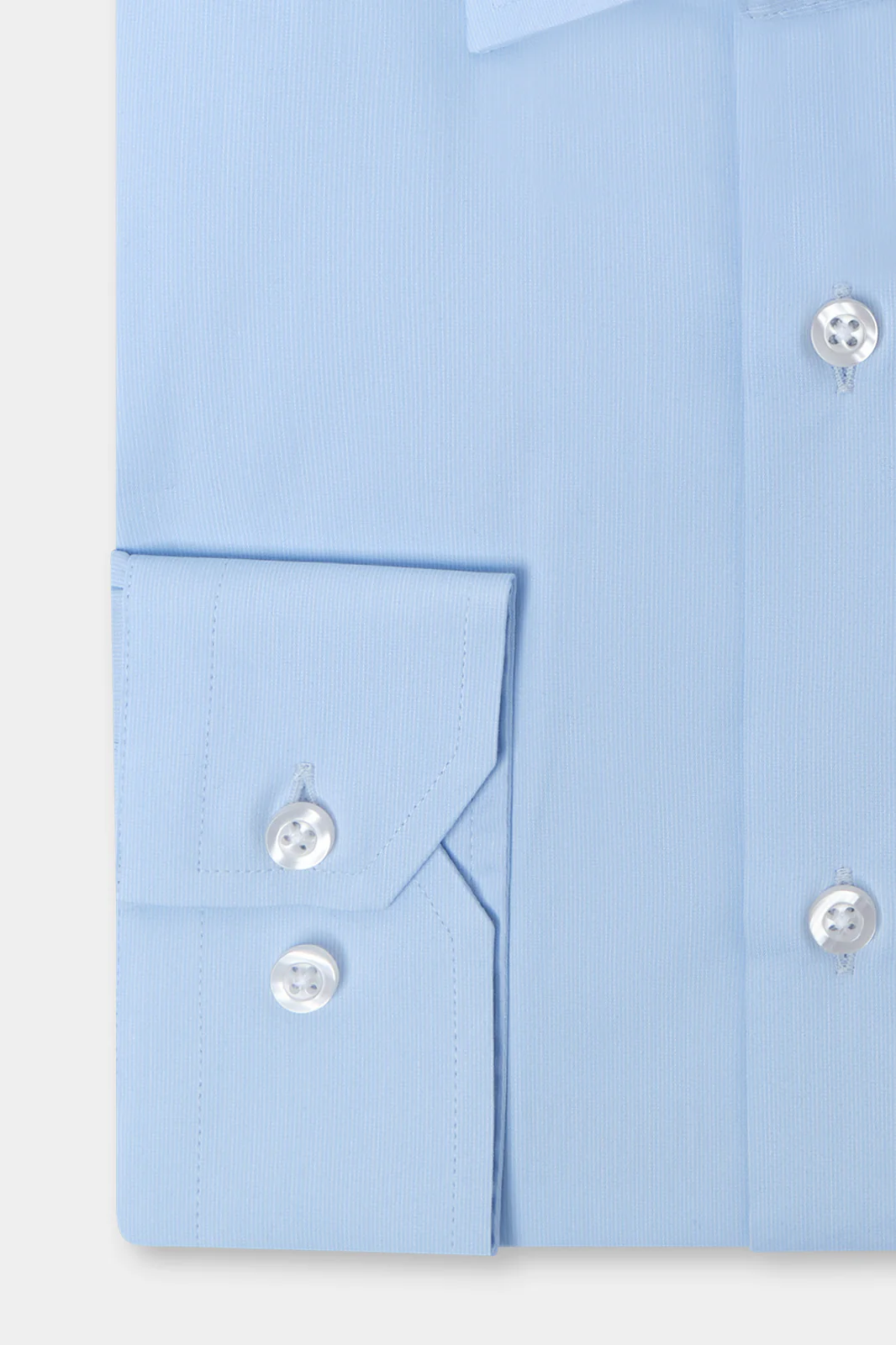 Chemise aspect fileté serré - Bleu ciel - Image 3