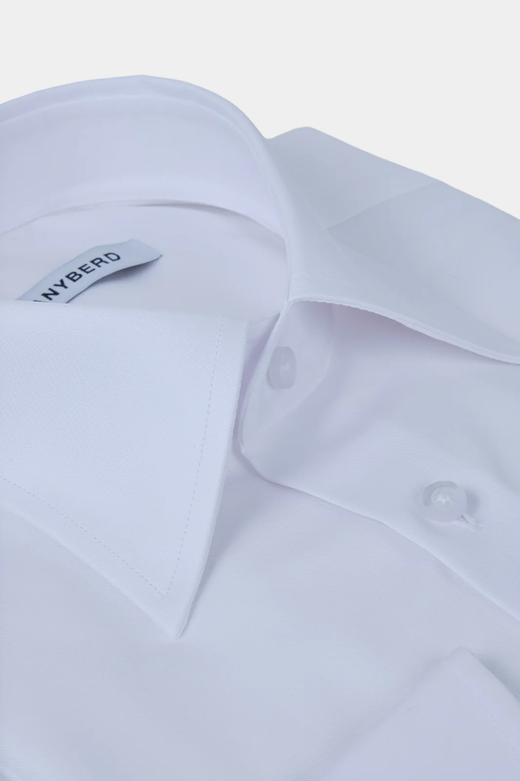 Chemise grand col en pointe - Blanche - Image 2