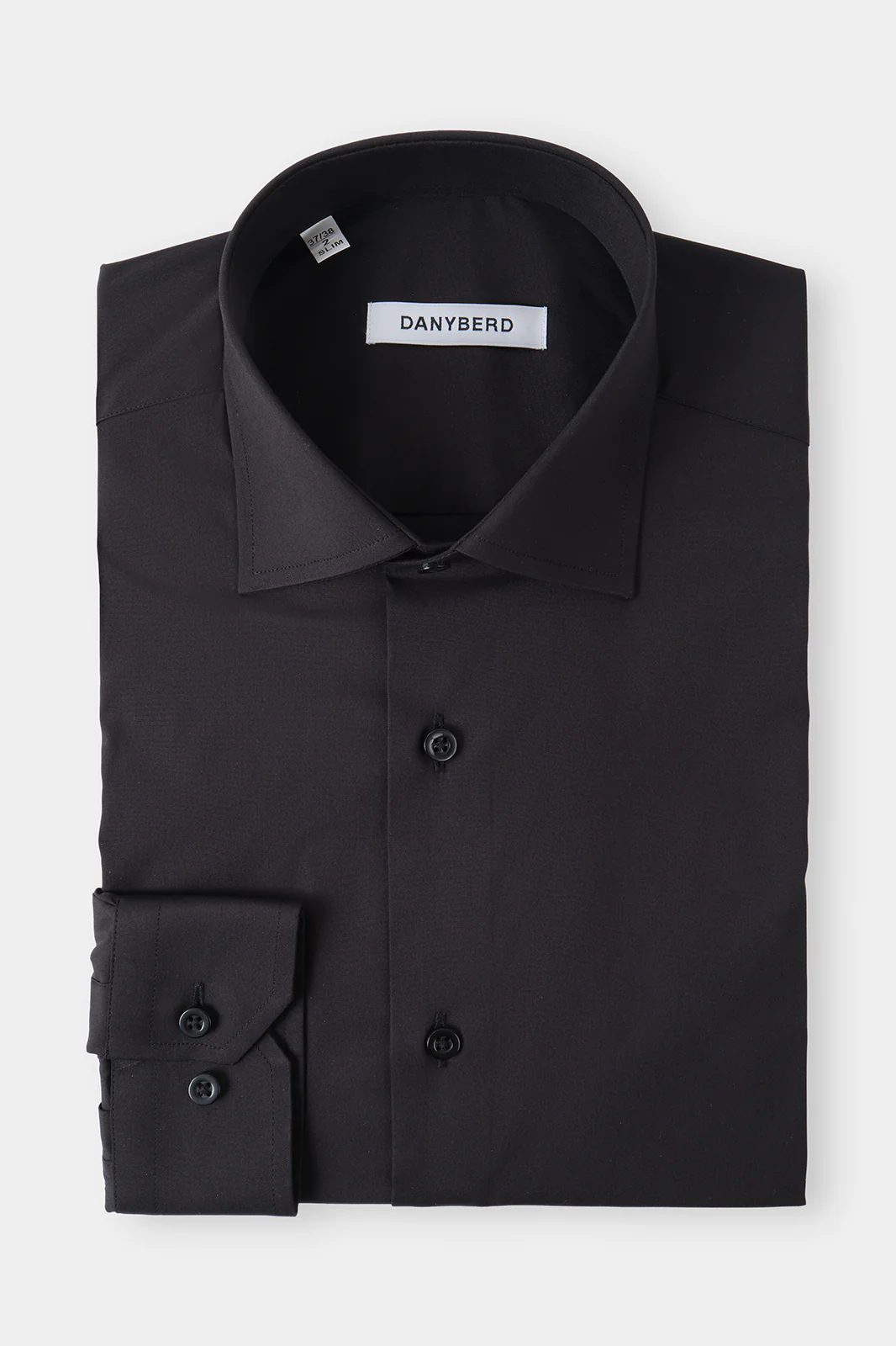 Chemise col français - Confort - Noir