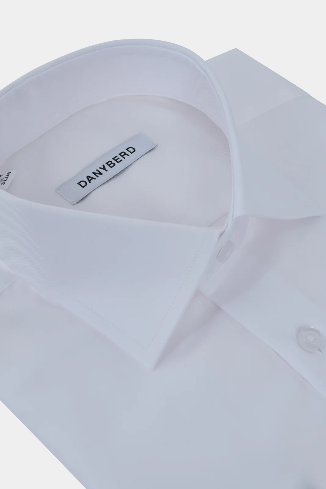 Chemise col français non cintrée - Blanche - Image 2