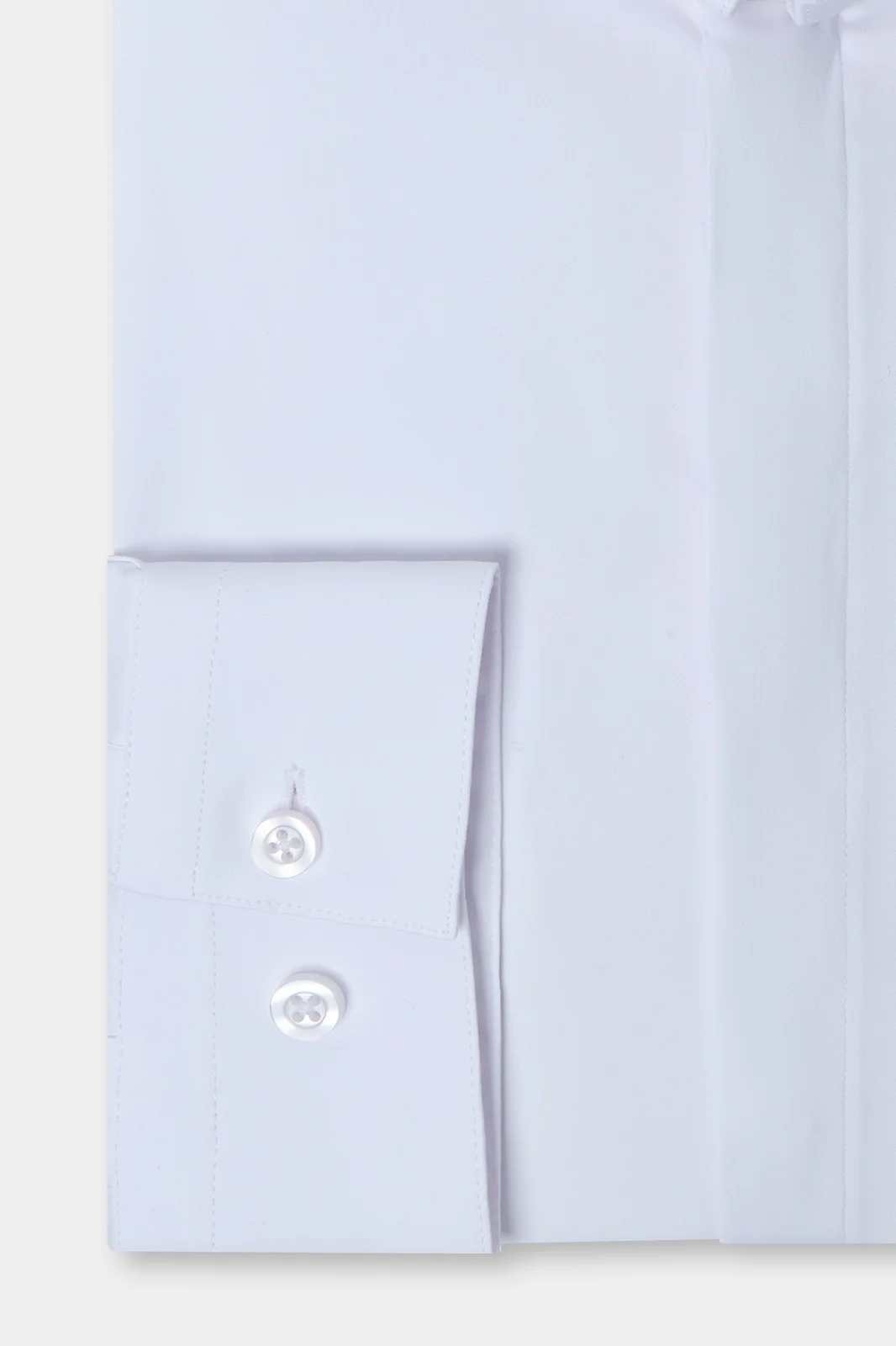 Chemise confort col inversé - Blanche - Image 3