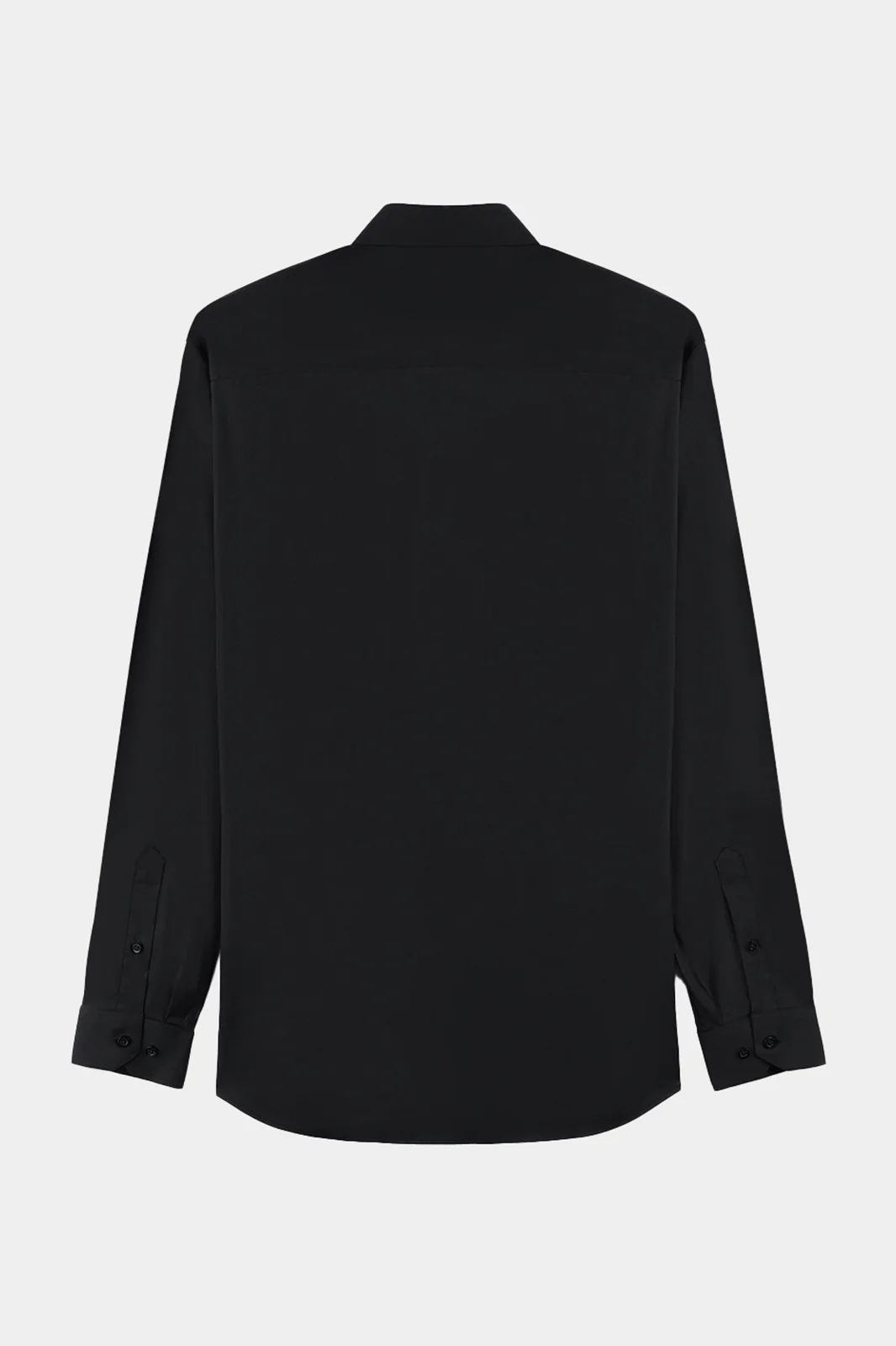 Chemise confort micro col - Noir - Image 3