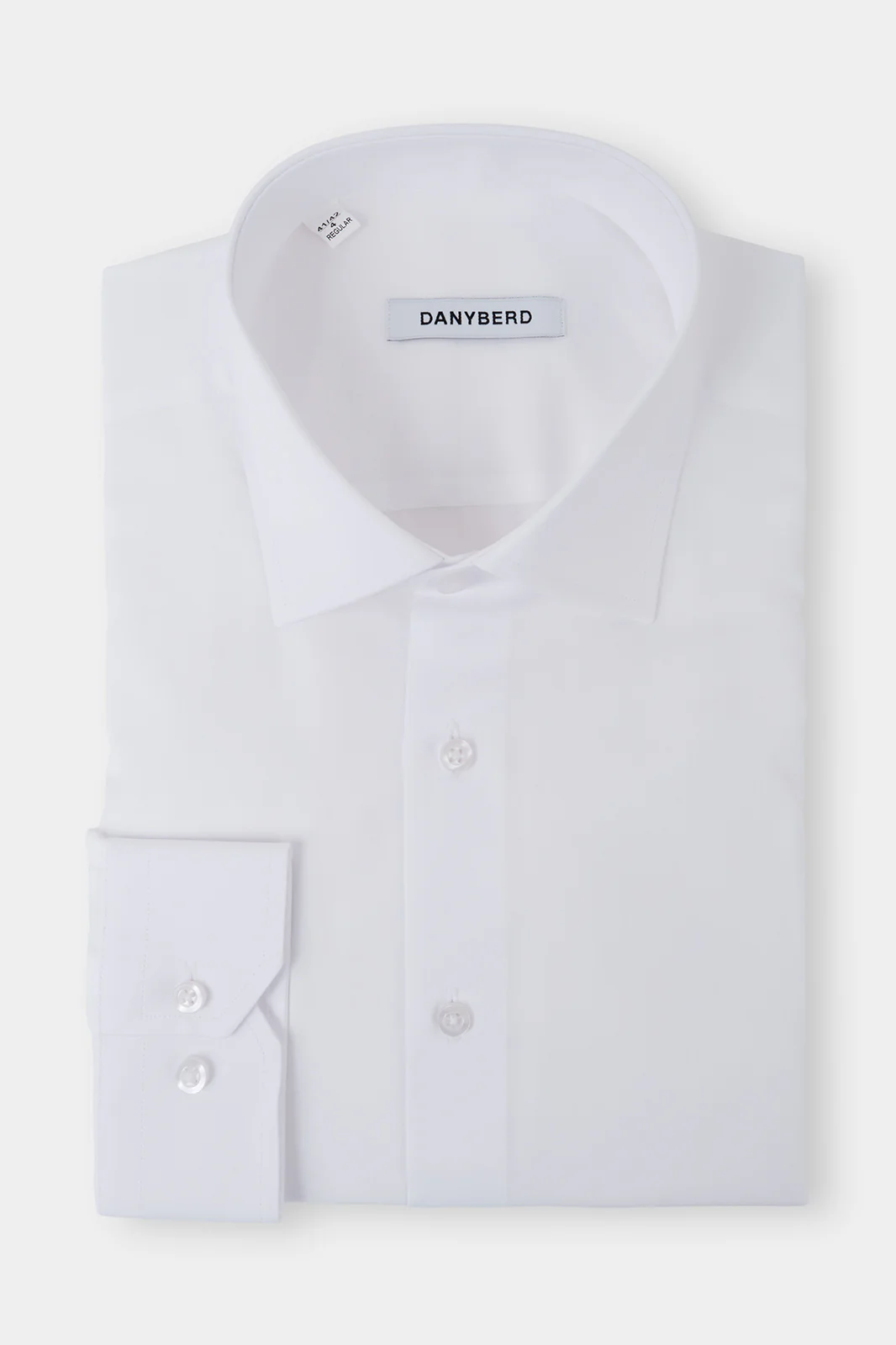 Chemise en coton non cintrée - Blanche
