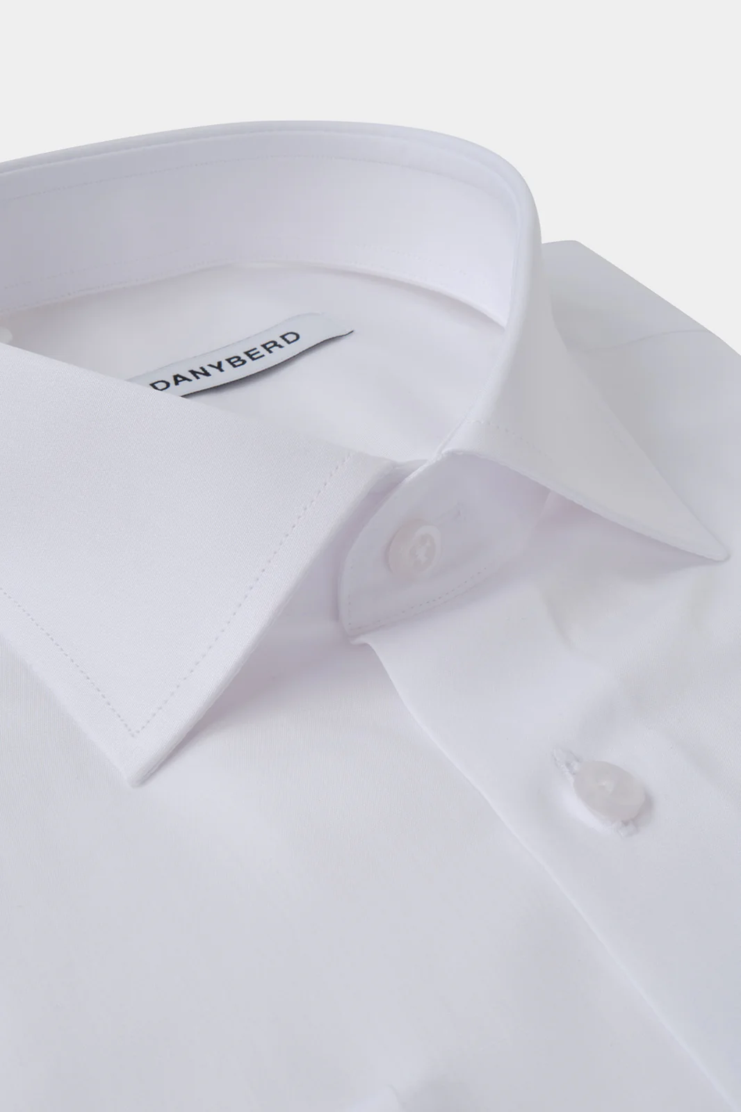 Chemise en coton non cintrée - Blanche - Image 2