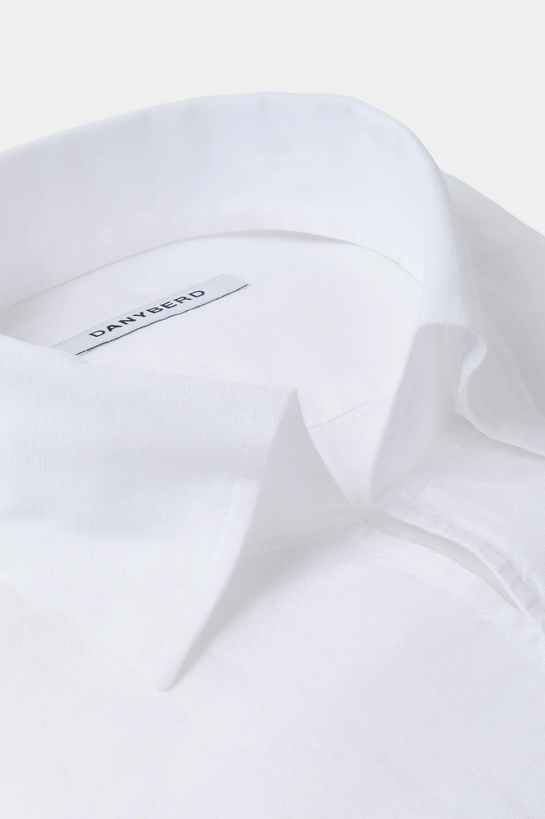 Chemise en lin col capri - Blanc - Image 2