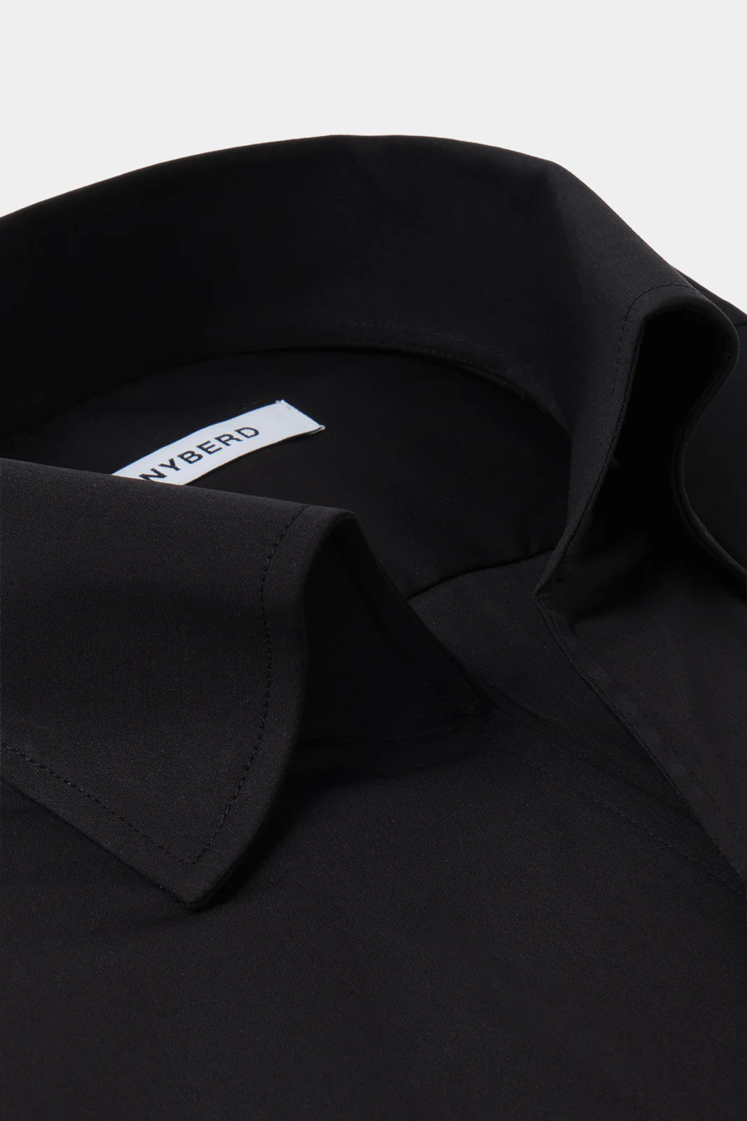 Chemise en lin col capri - Noir - Image 2