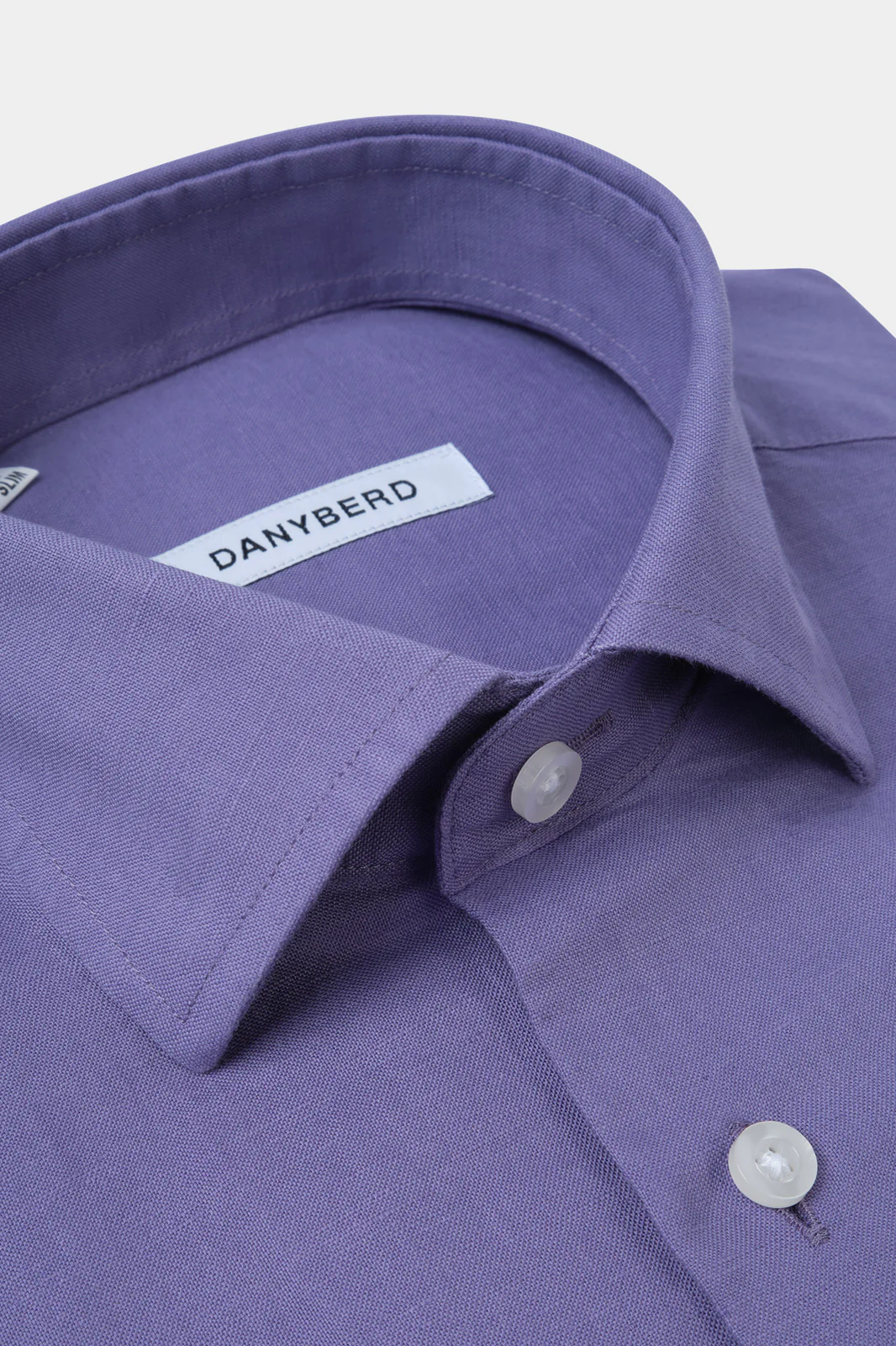 Chemise en lin col français - Violette - Image 2
