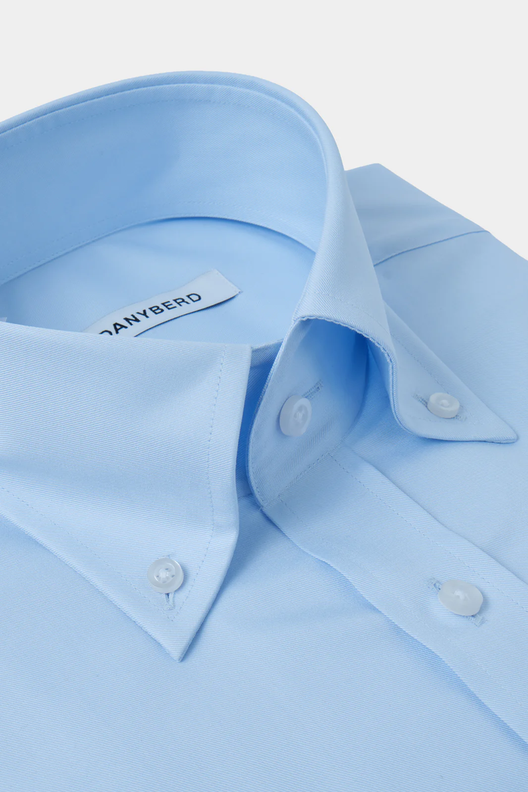 Chemise grand col boutonné - Bleu - Image 2