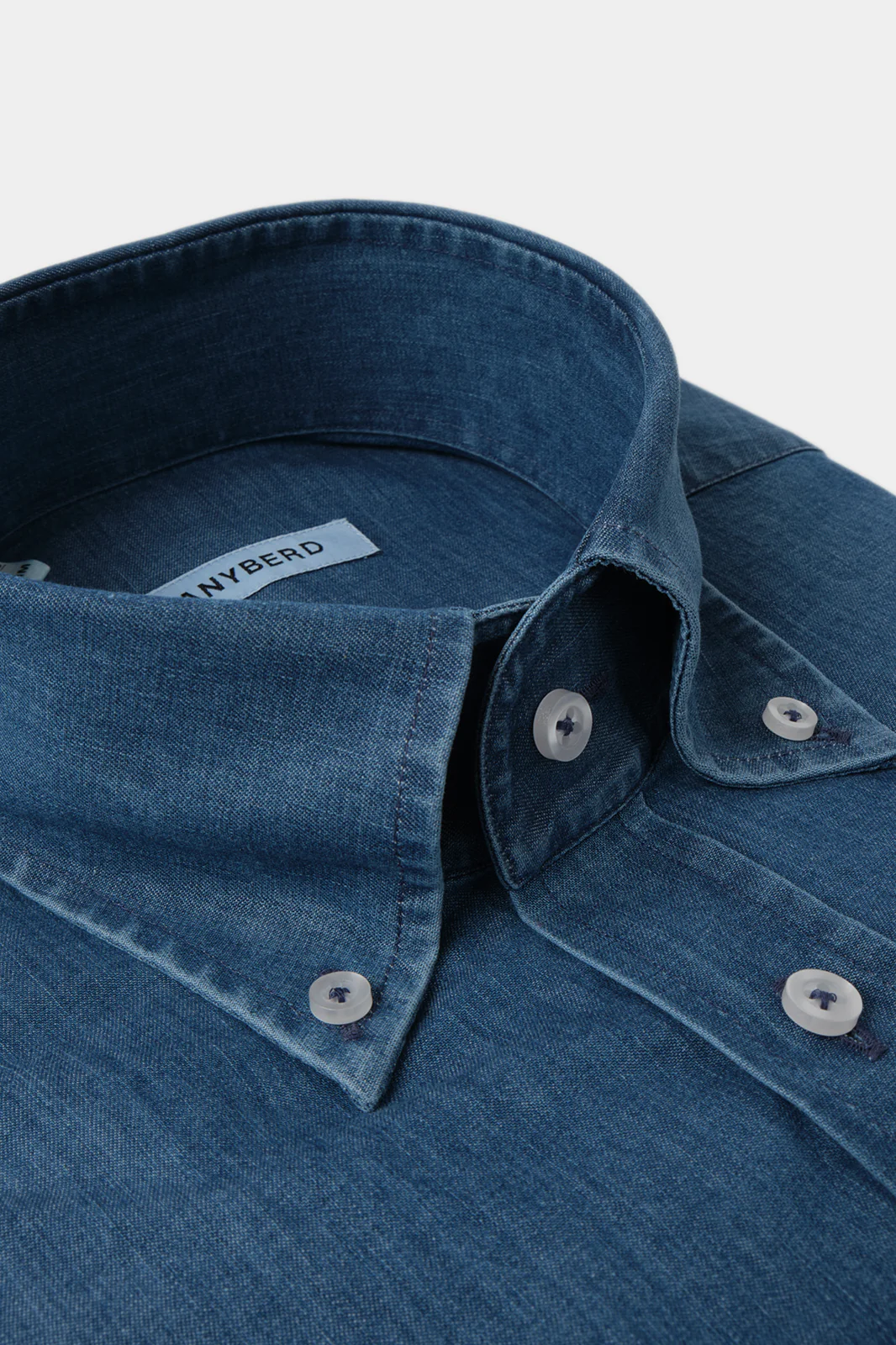Chemise grand col boutonné - Jeans - Image 2