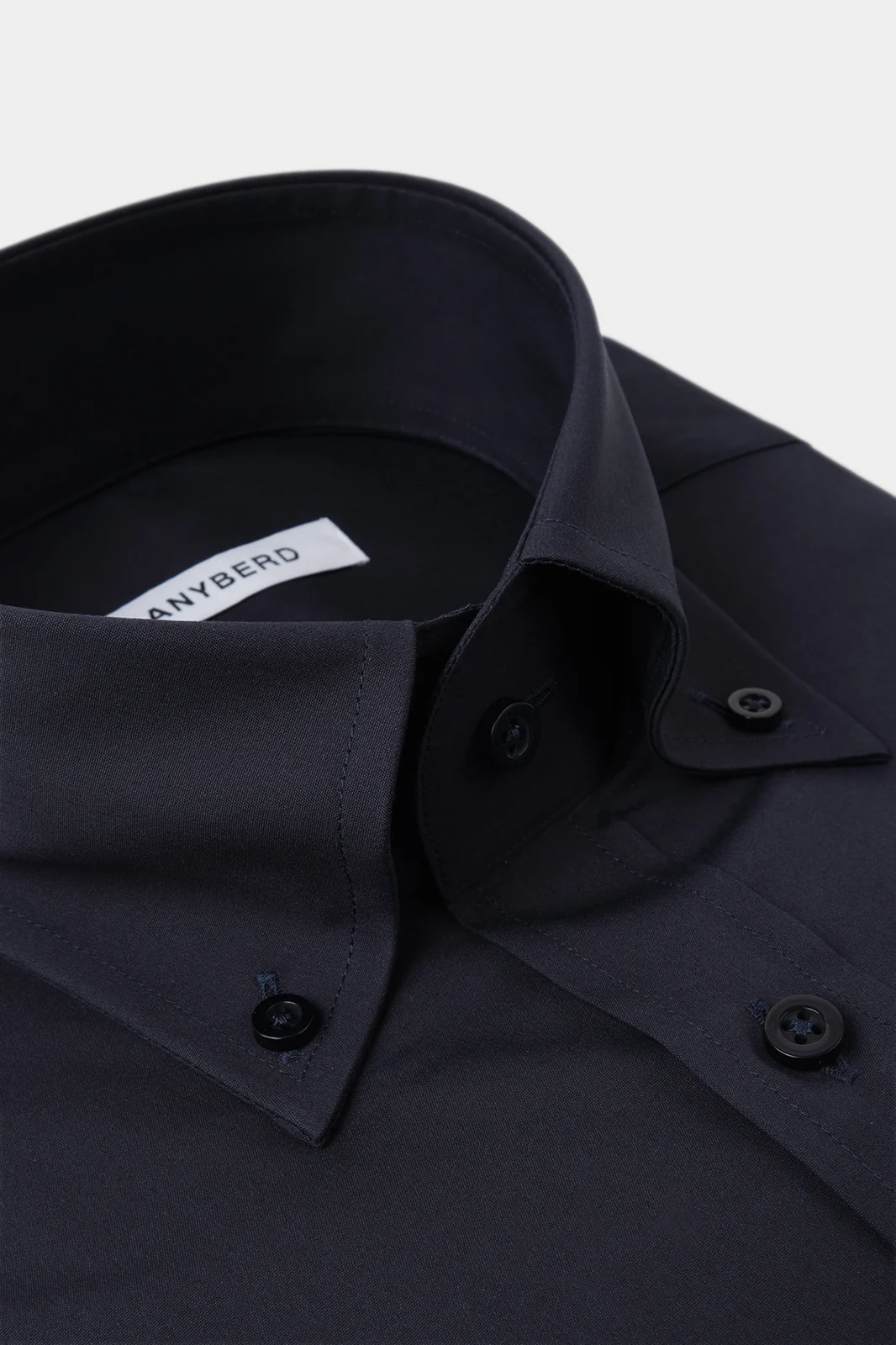 Chemise grand col boutonné - Marine - Image 2