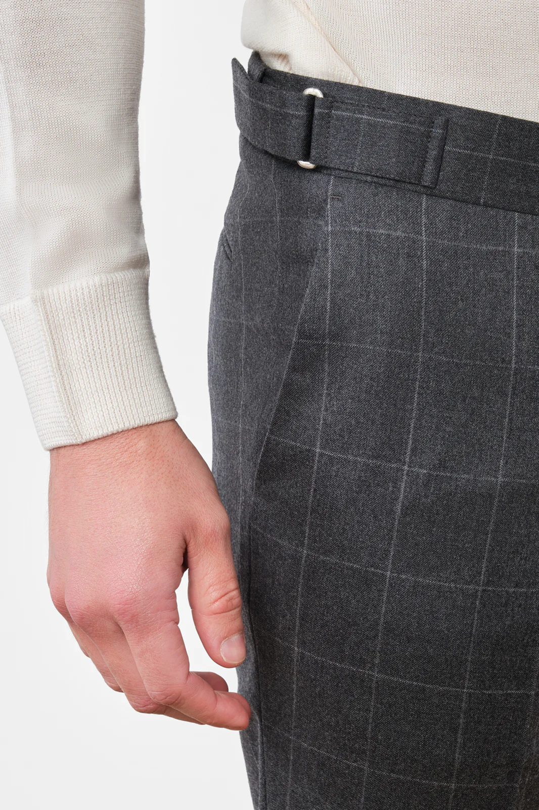 Costume à carreaux - Gris moyen - Image 2