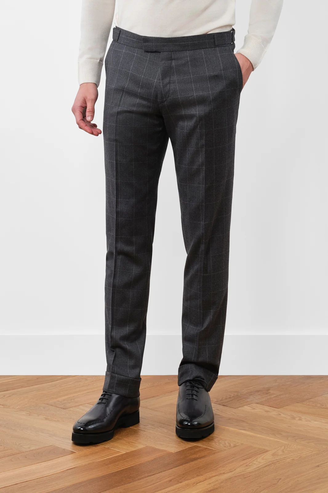 Costume à carreaux - Gris moyen - Image 3