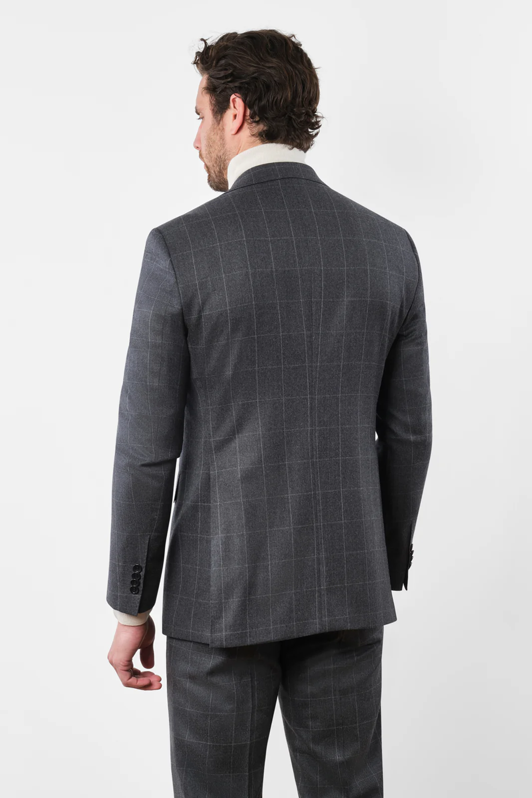 Costume à carreaux - Gris moyen - Image 5