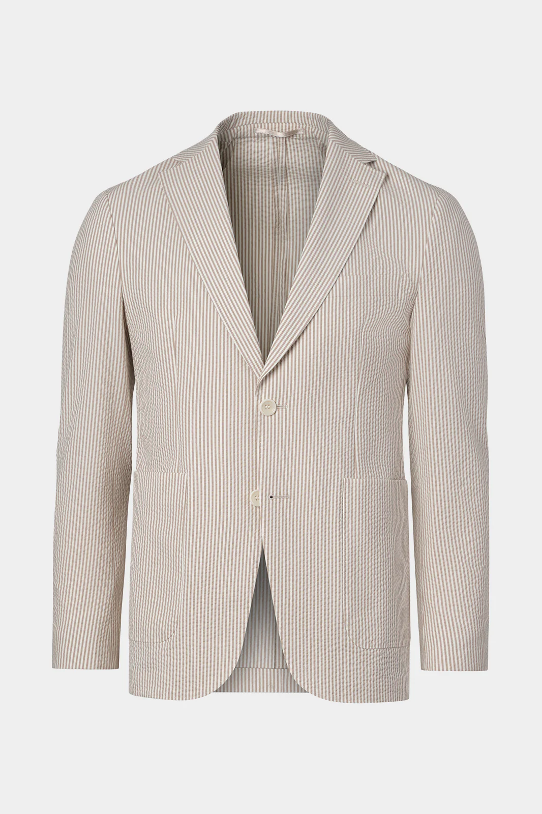 Costume à rayures - Blanc et Beige - Image 2