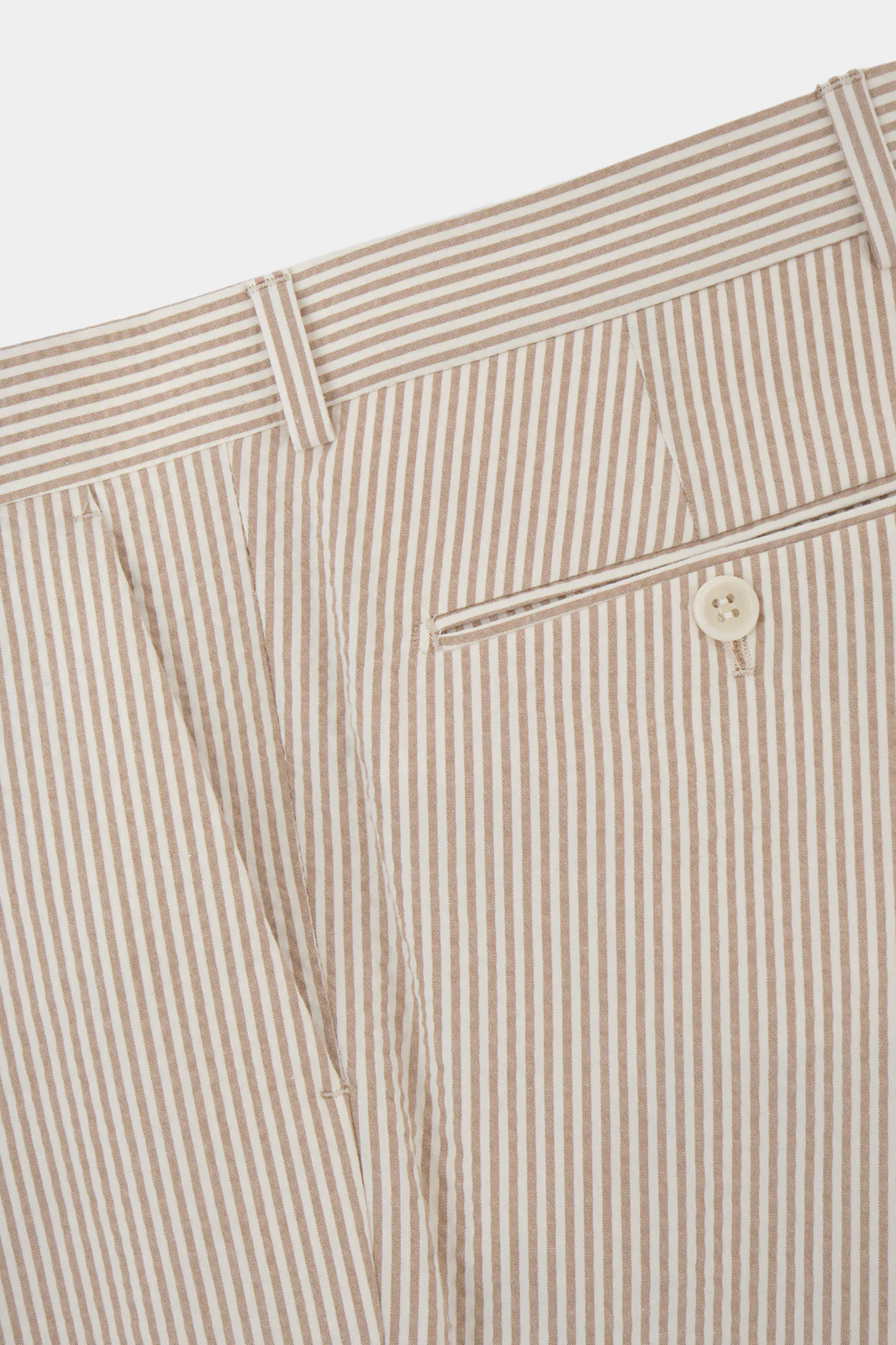 Costume à rayures - Blanc et Beige - Image 5