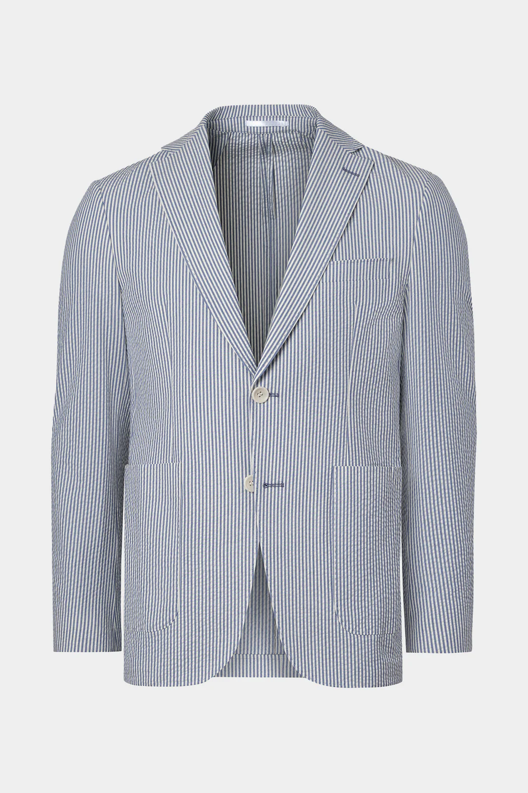 Costume à rayures Seersucker - Blanc et Bleu - Image 2