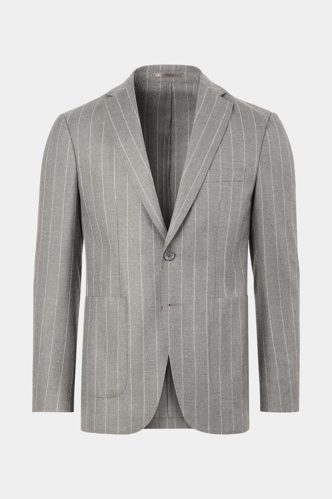 Costume avec pantalon patte de serrage - Gris à rayures - Image 2