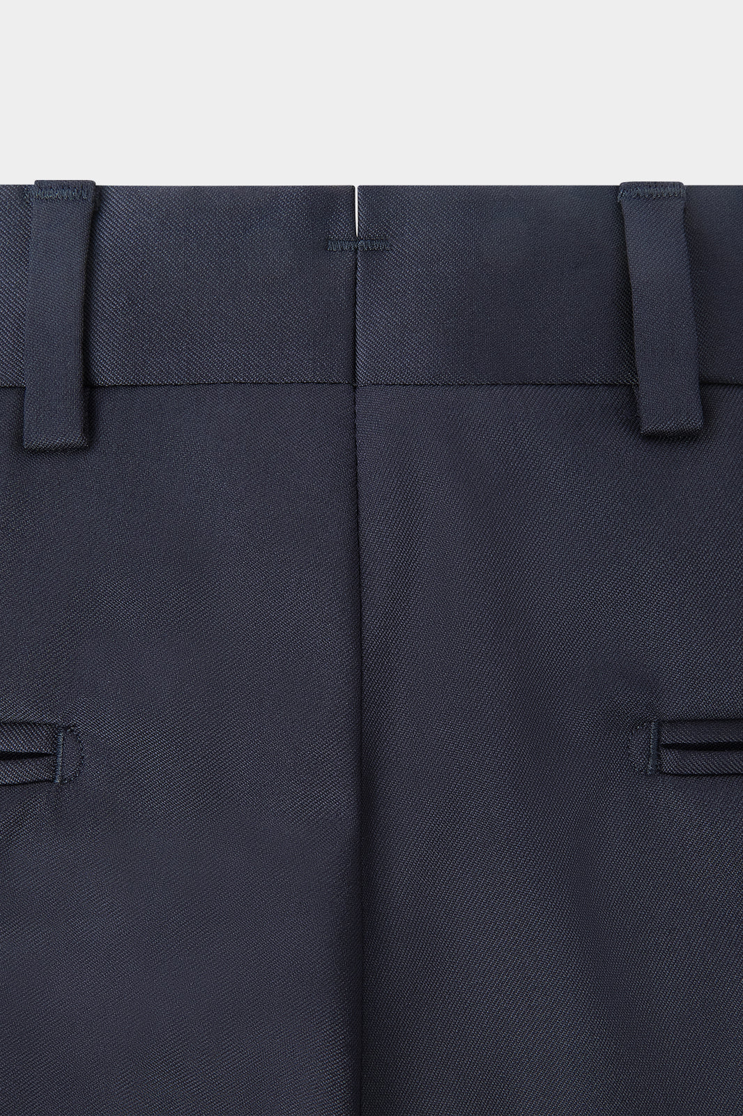Costume croisé en laine - Marine uni - Image 6