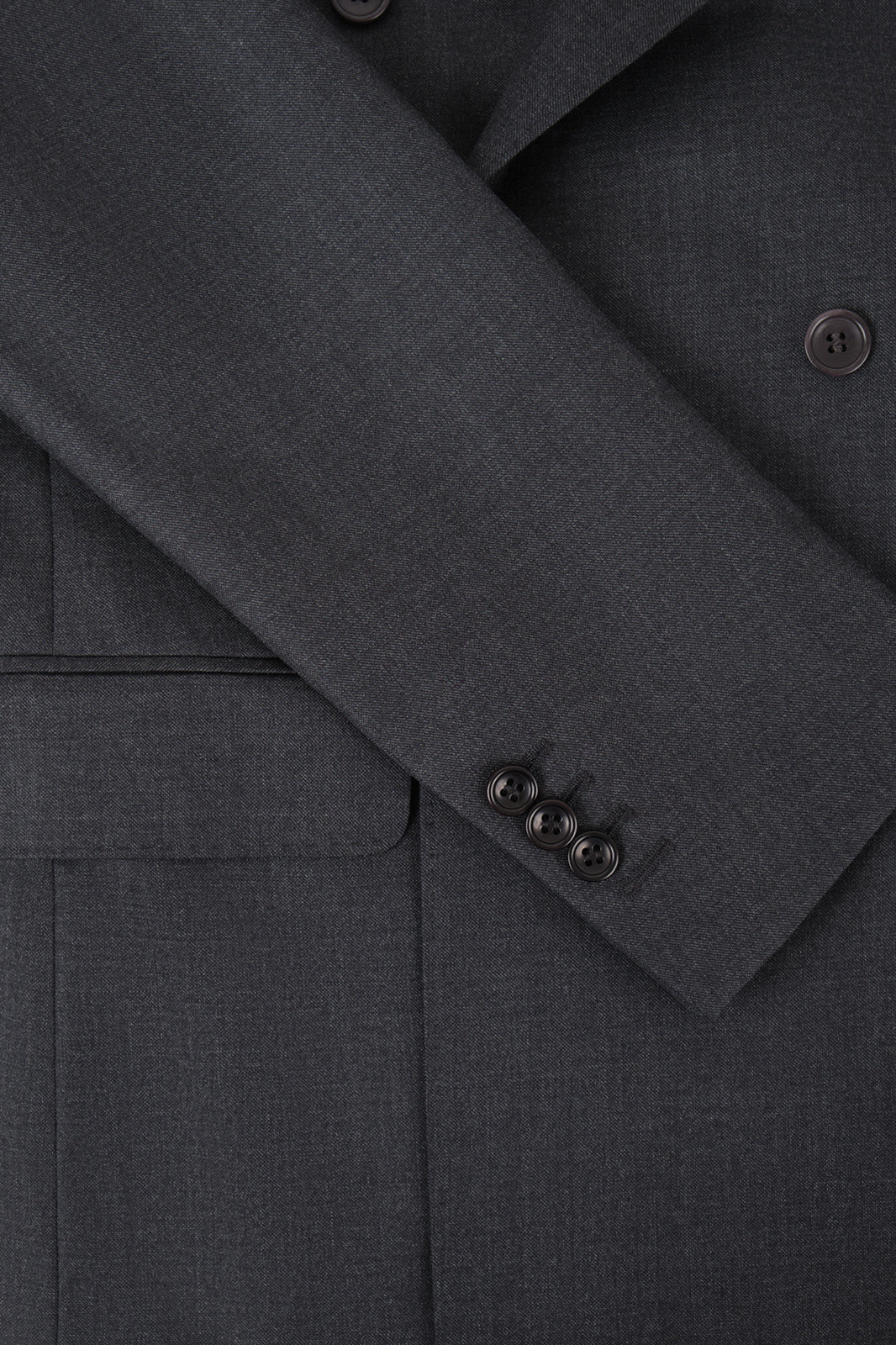 Costume croisé et pantalon pattes de serrage - Gris anthracite - Image 3