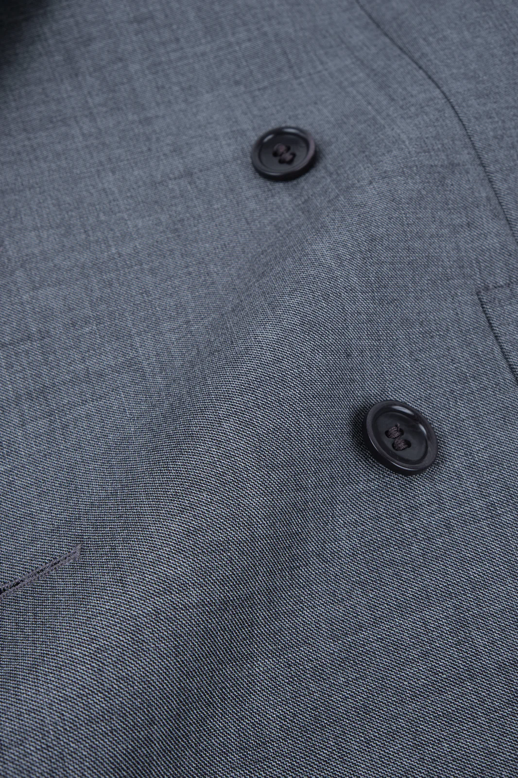 Costume croisé poche plaquée - Gris moyen - Image 3