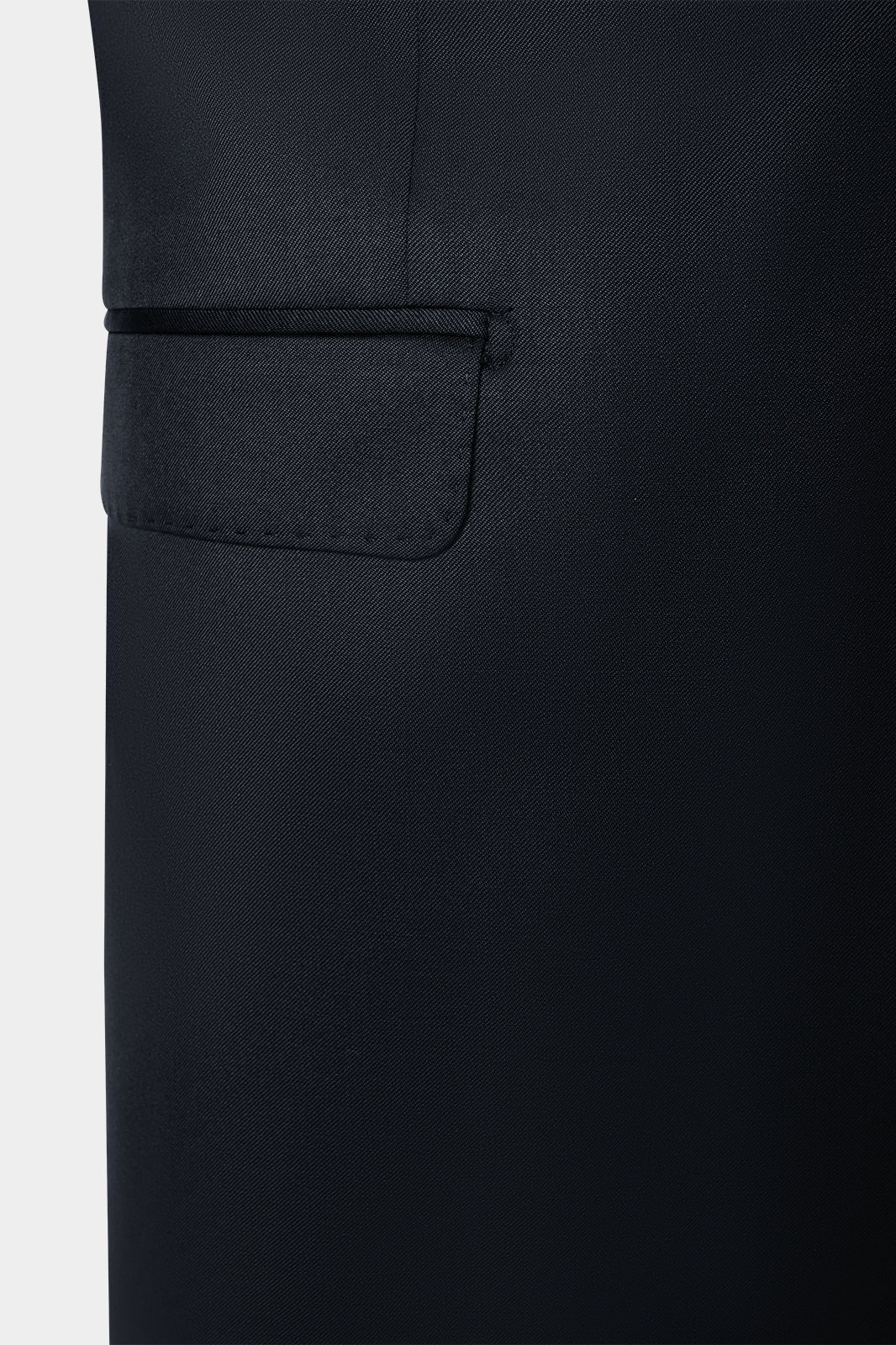 Costume revers fin non cintré - Noir - Image 4