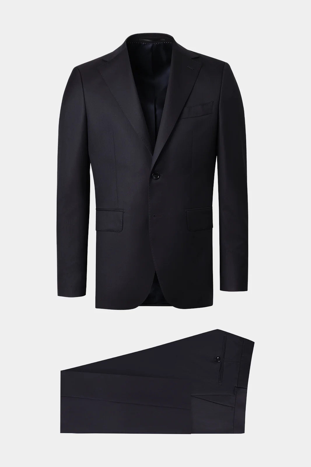Costume en laine revers large - Marine