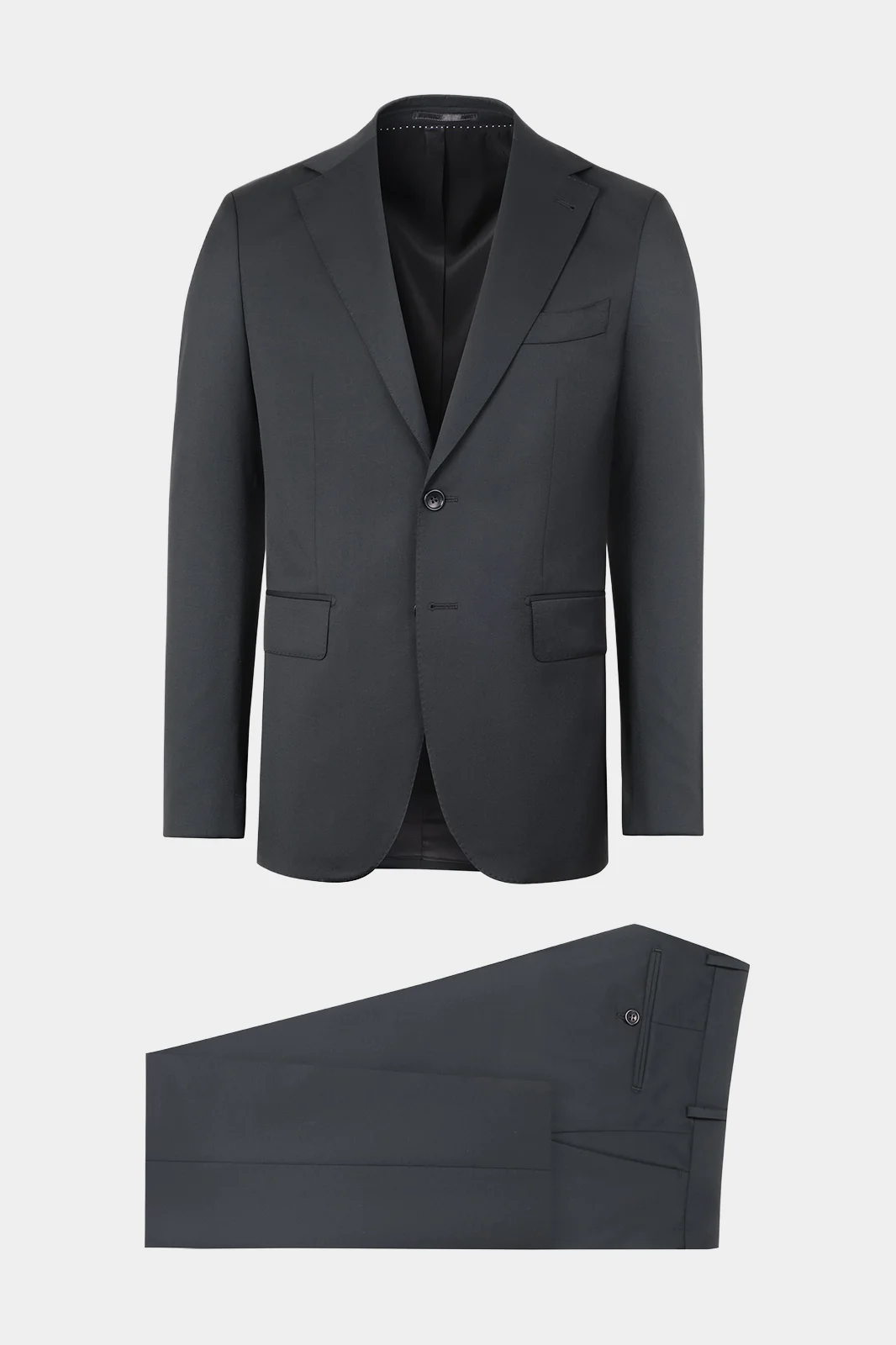 Costume en laine revers large - Noir