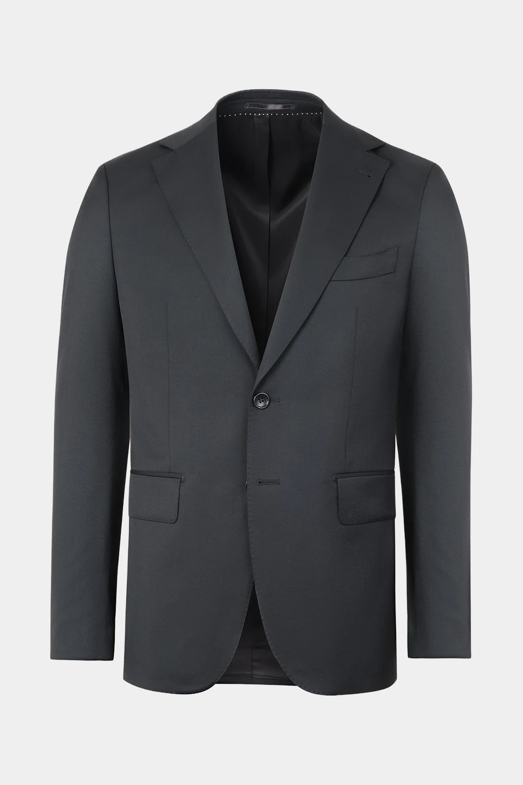 Costume en laine revers large - Noir - Image 2