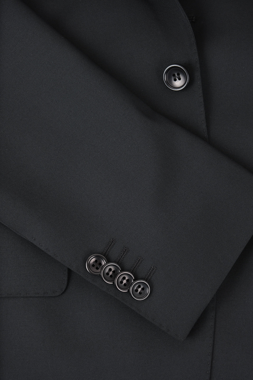 Costume en laine revers large - Noir - Image 3