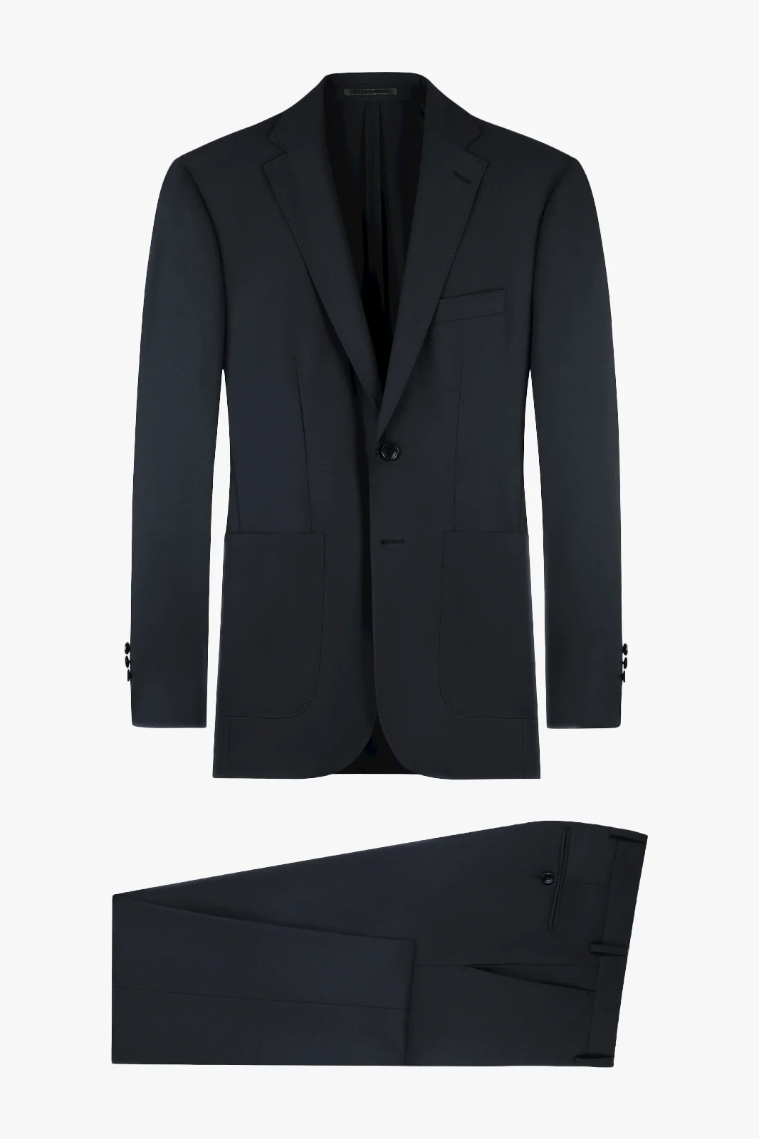 Costume en laine stretch Reda - Noir