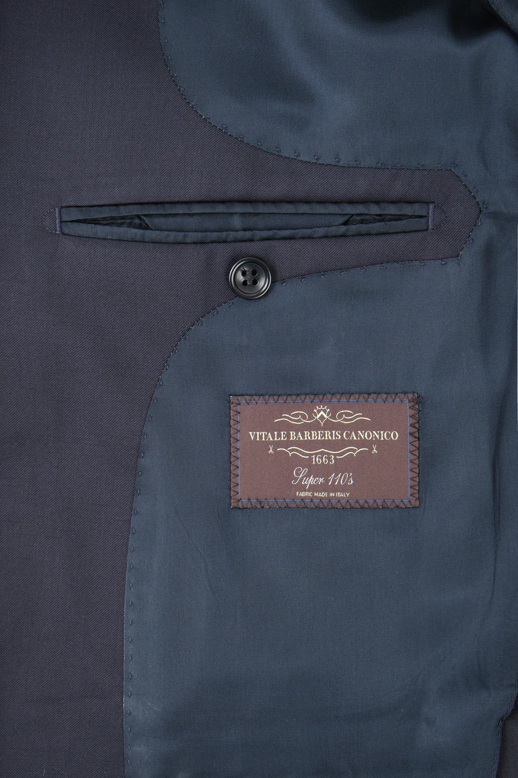 Costume revers flèche et pantalon patte de serrage - Marine - Image 6