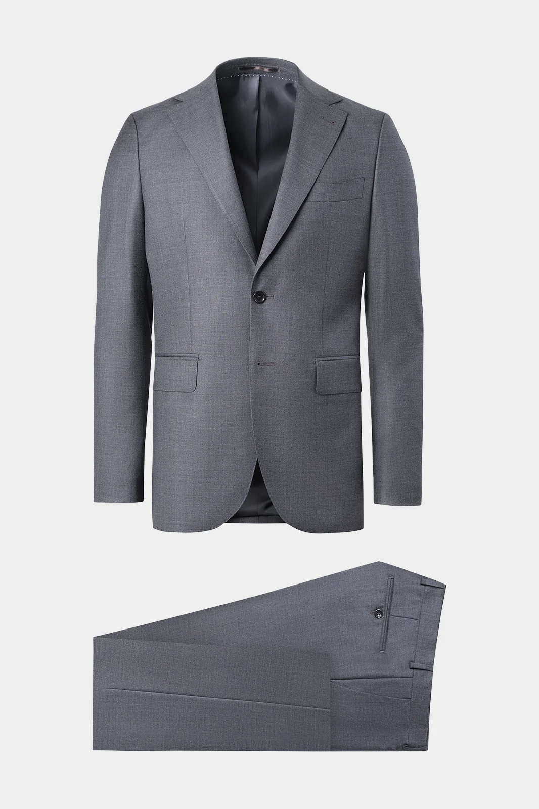 Costume revers large - Gris