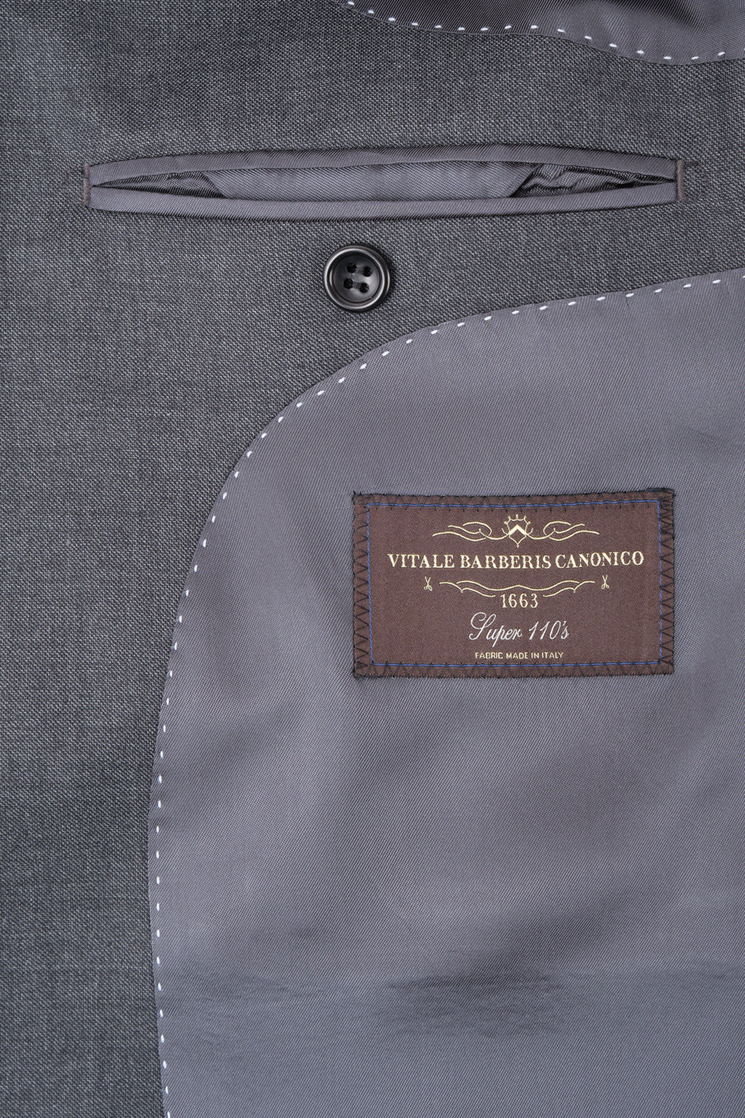 Costume revers large - Gris - Image 5