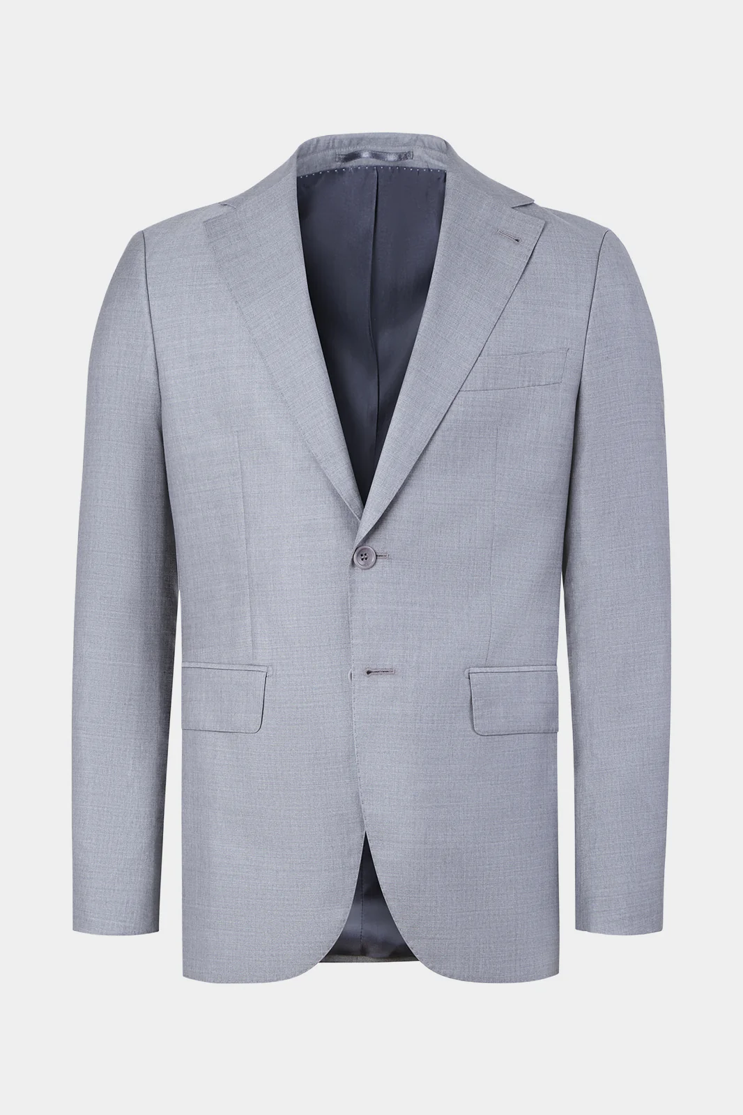 Costume revers large - Gris clair - Image 2