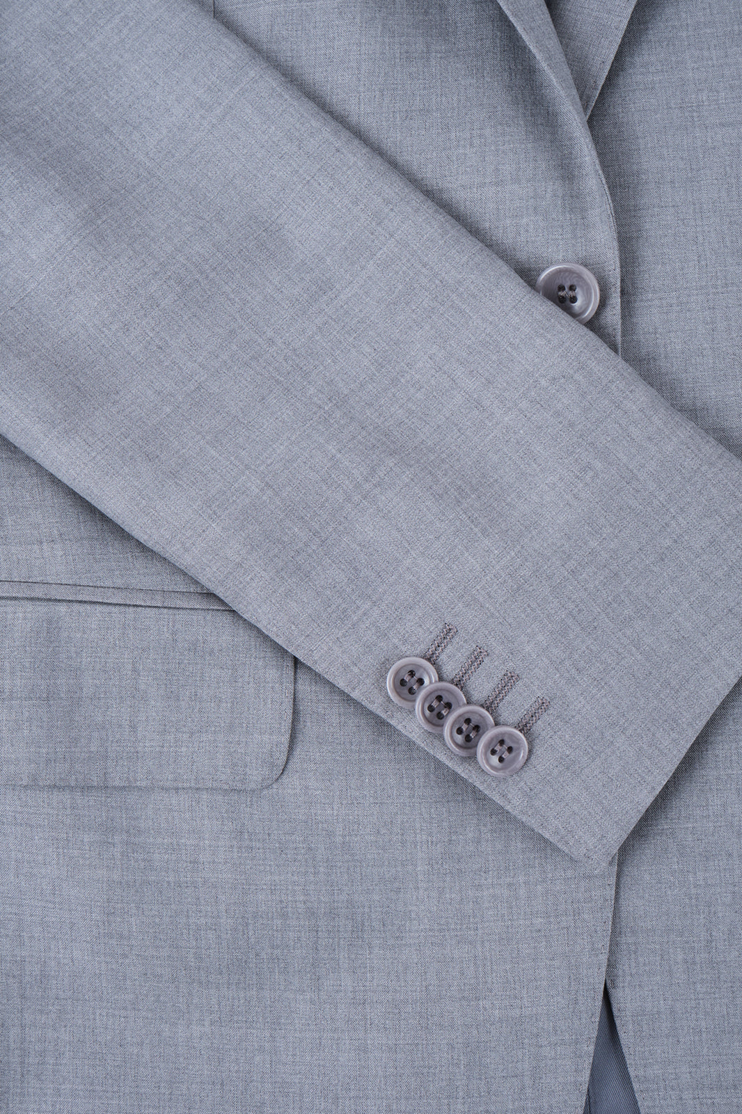 Costume revers large - Gris clair - Image 3