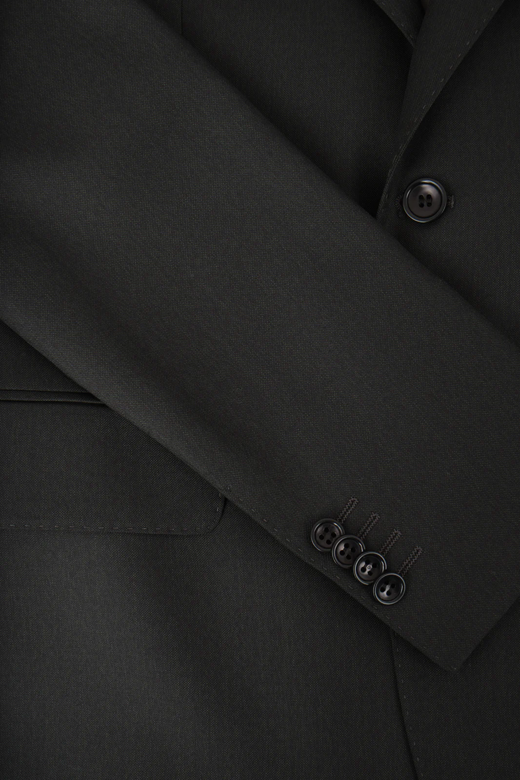 Costume revers large - Kaki foncé - Image 3