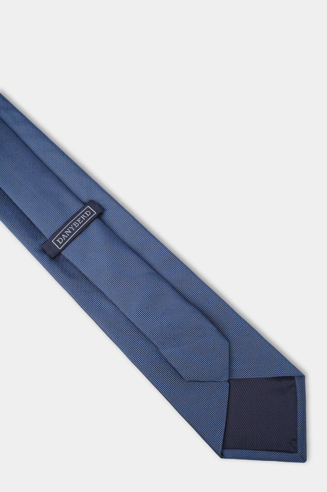 Cravate 100 % soie – Bleu - Image 3