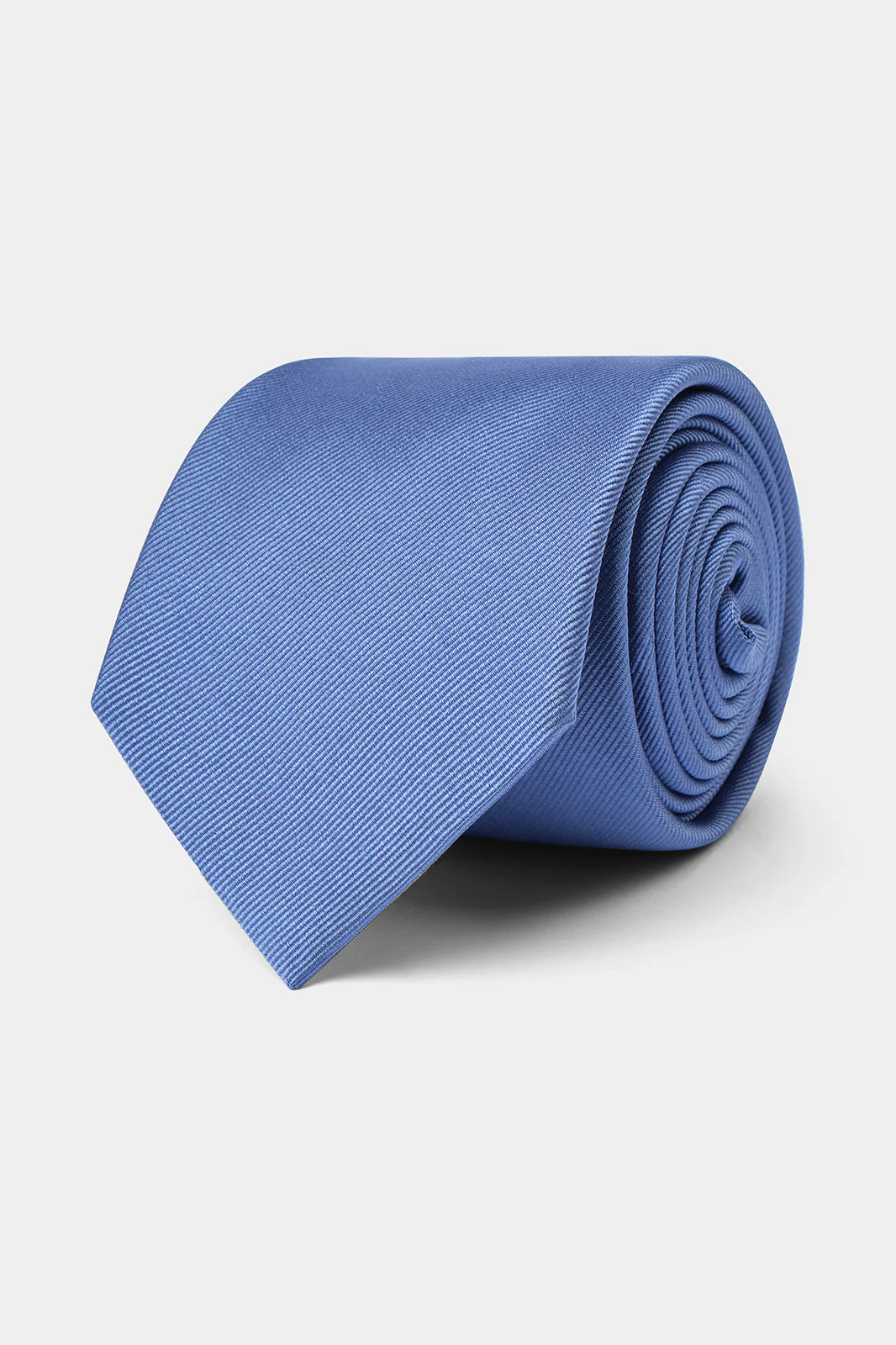 Cravate 100 % soie - Bleuet