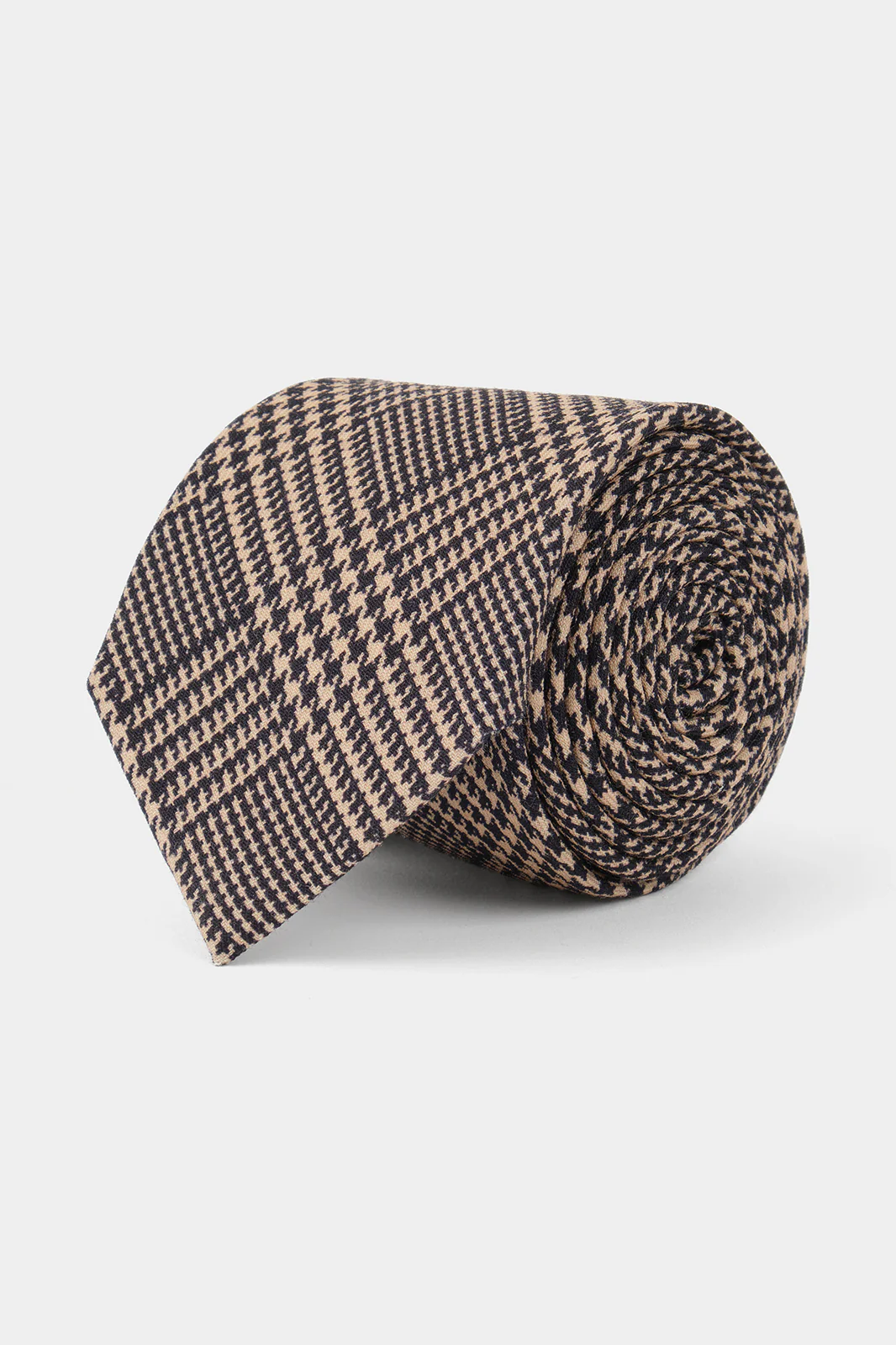 Cravate 100% soie - Princes de Galles - Marine