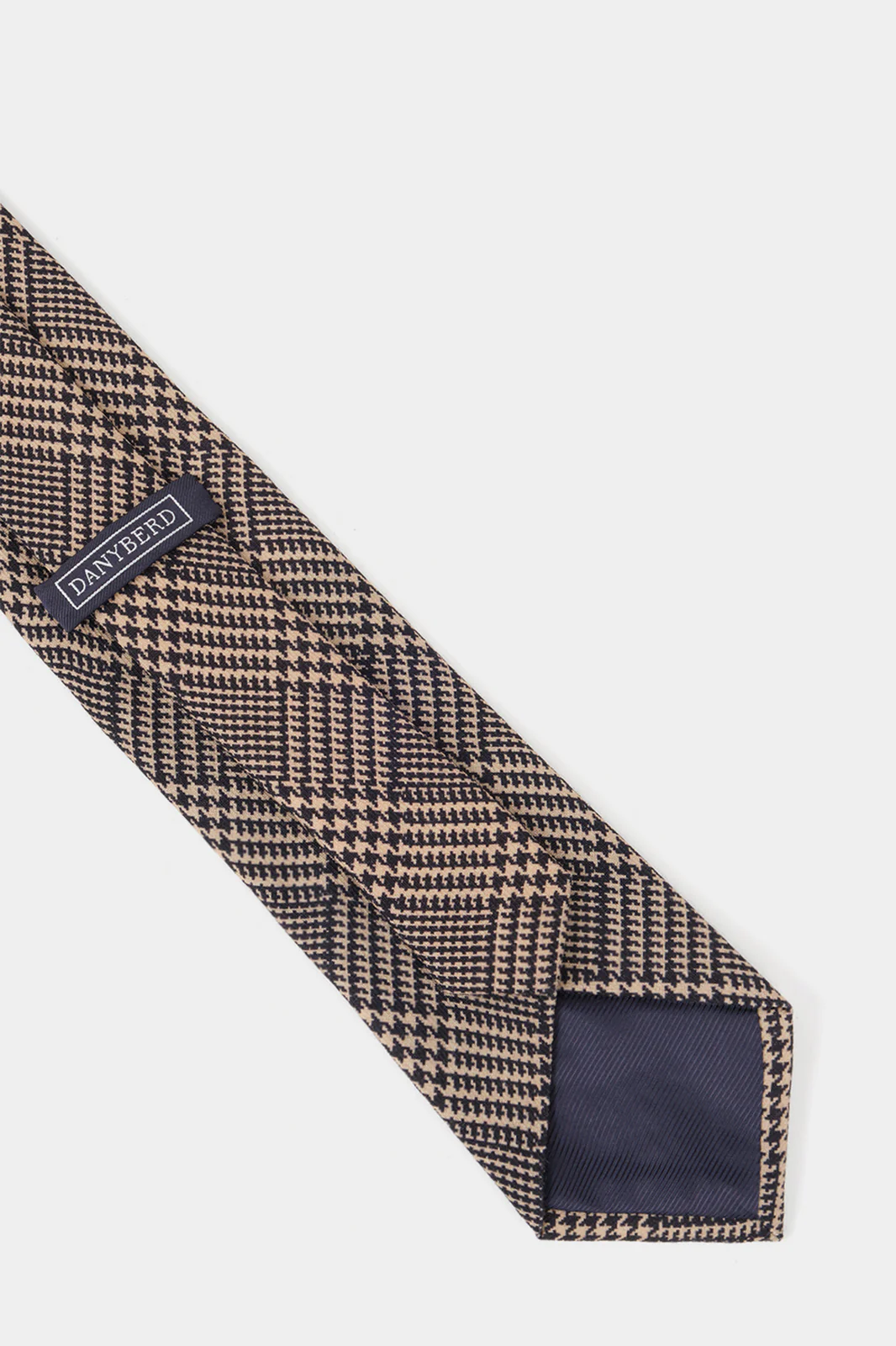Cravate 100% soie - Princes de Galles - Marine - Image 3