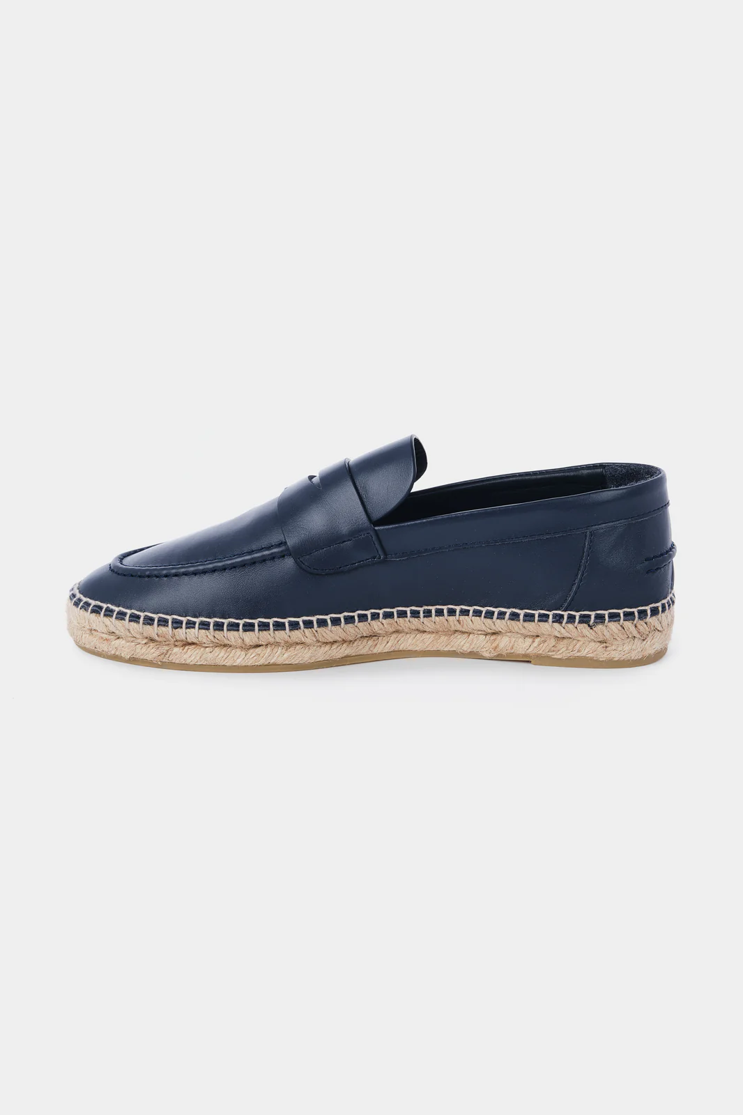 Espadrille en cuir - Marine - Image 4