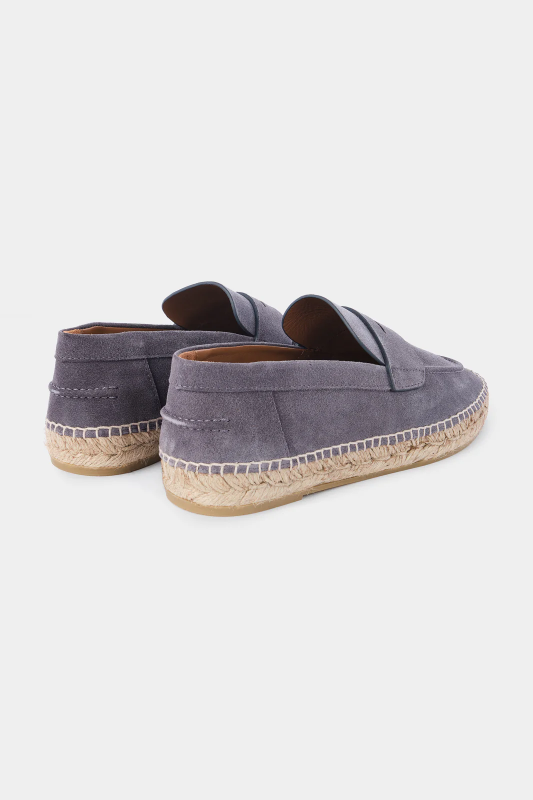 Espadrille en peau - Grise - Image 3