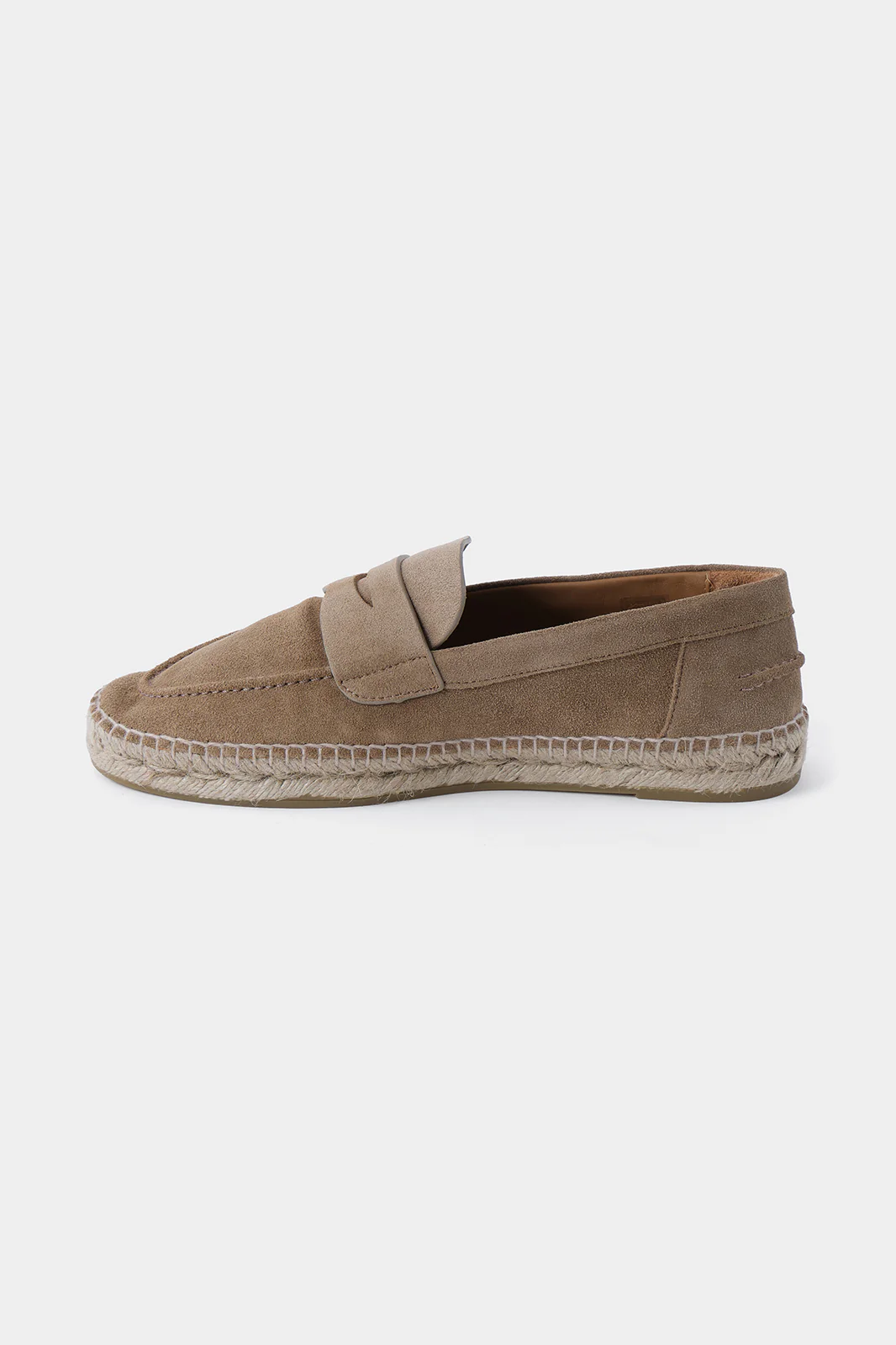Espadrille en peau - Taupe - Image 4