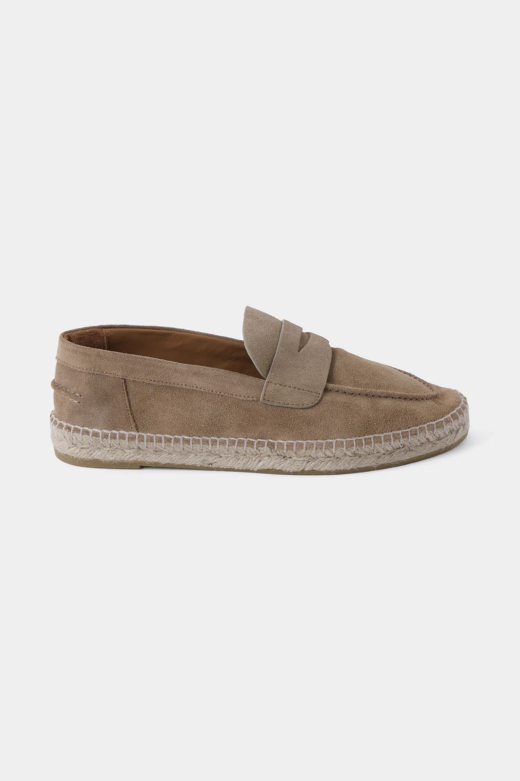 Espadrille en peau - Taupe - Image 5